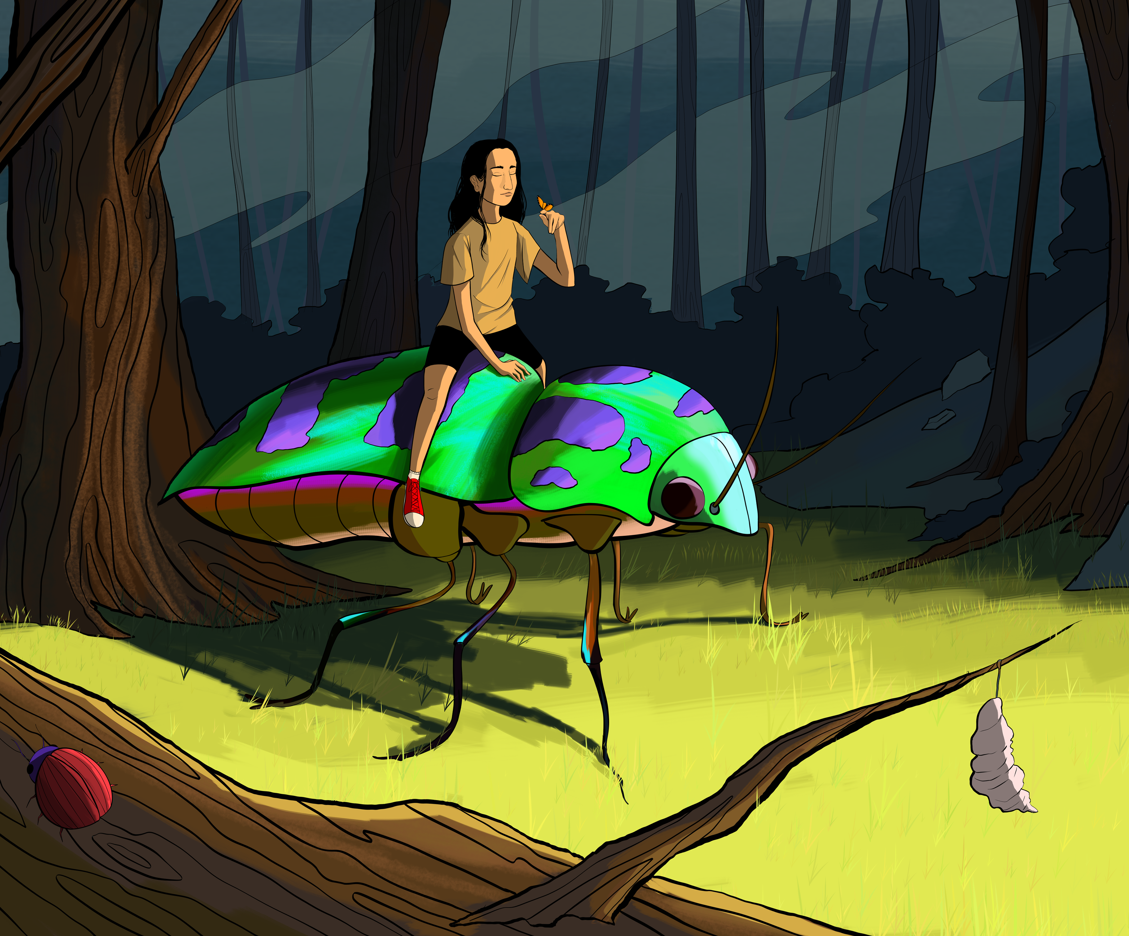 National park ride; ClipStudio Paint 2024
