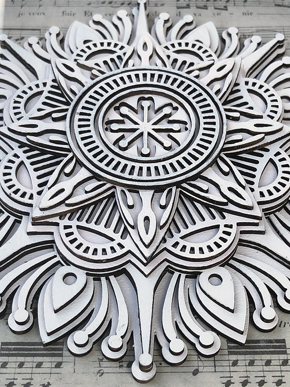 Bespoke 3D mandala from original drawing