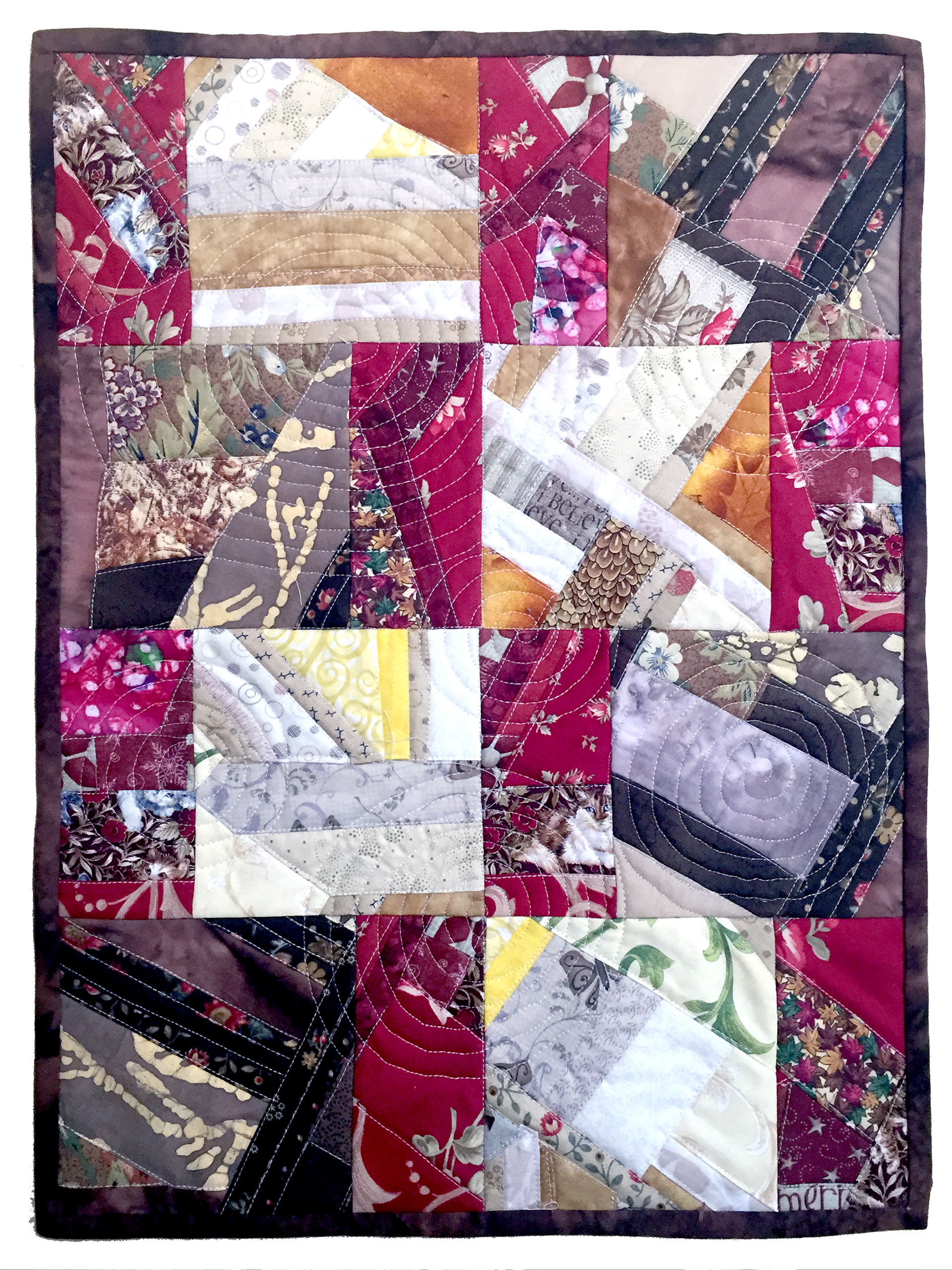 Scrappy quilt workshop sample