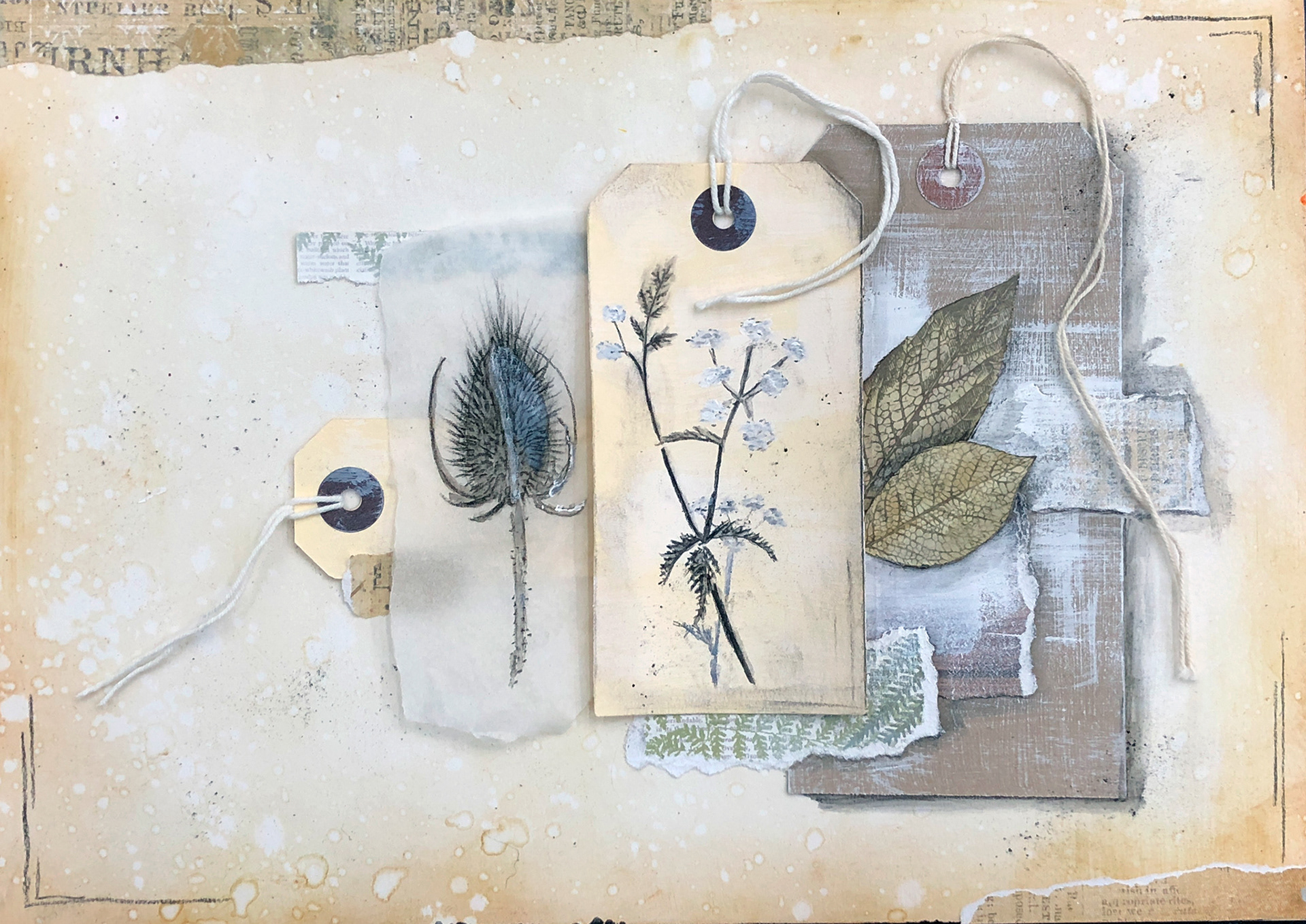Mixed media 'nature' theme