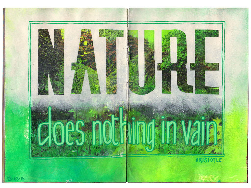 Photo transfer from a magazine on acrylic paint background