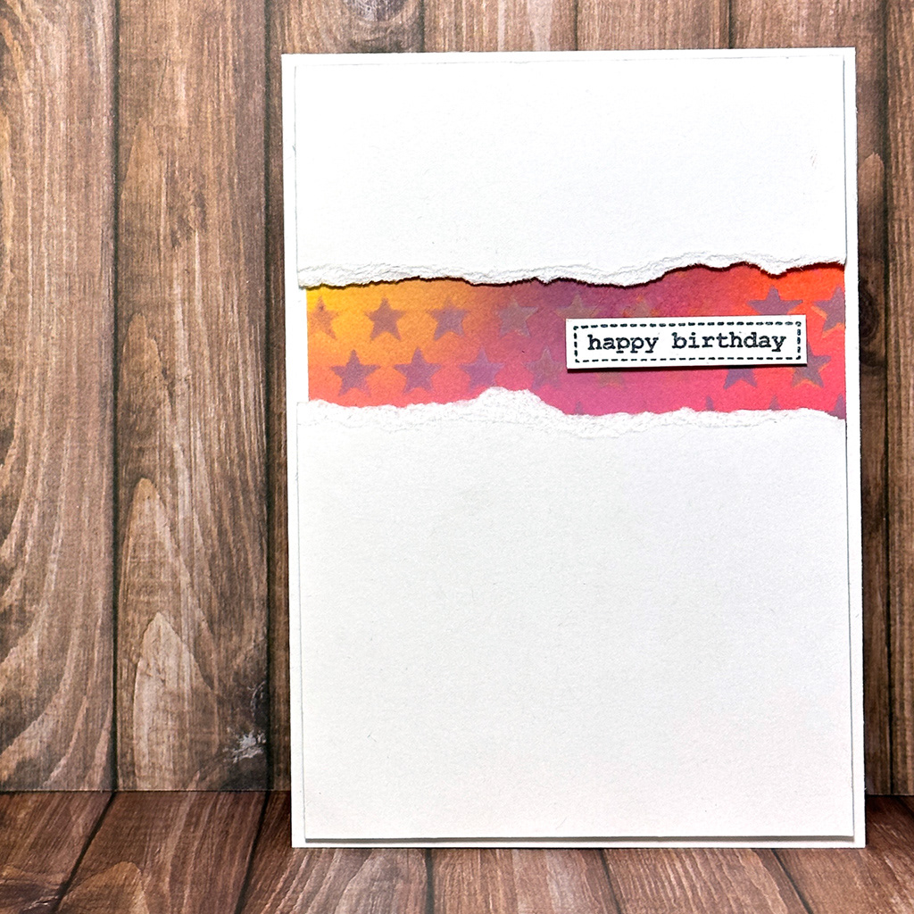 Blended inks with tear away feature