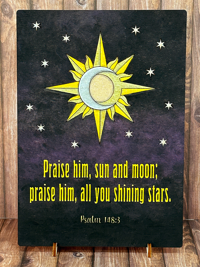 Wooden plaque