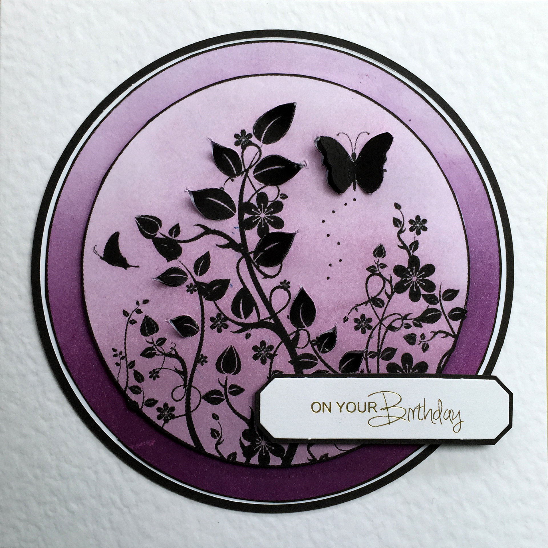 Augmenting a stamped image with cut outs