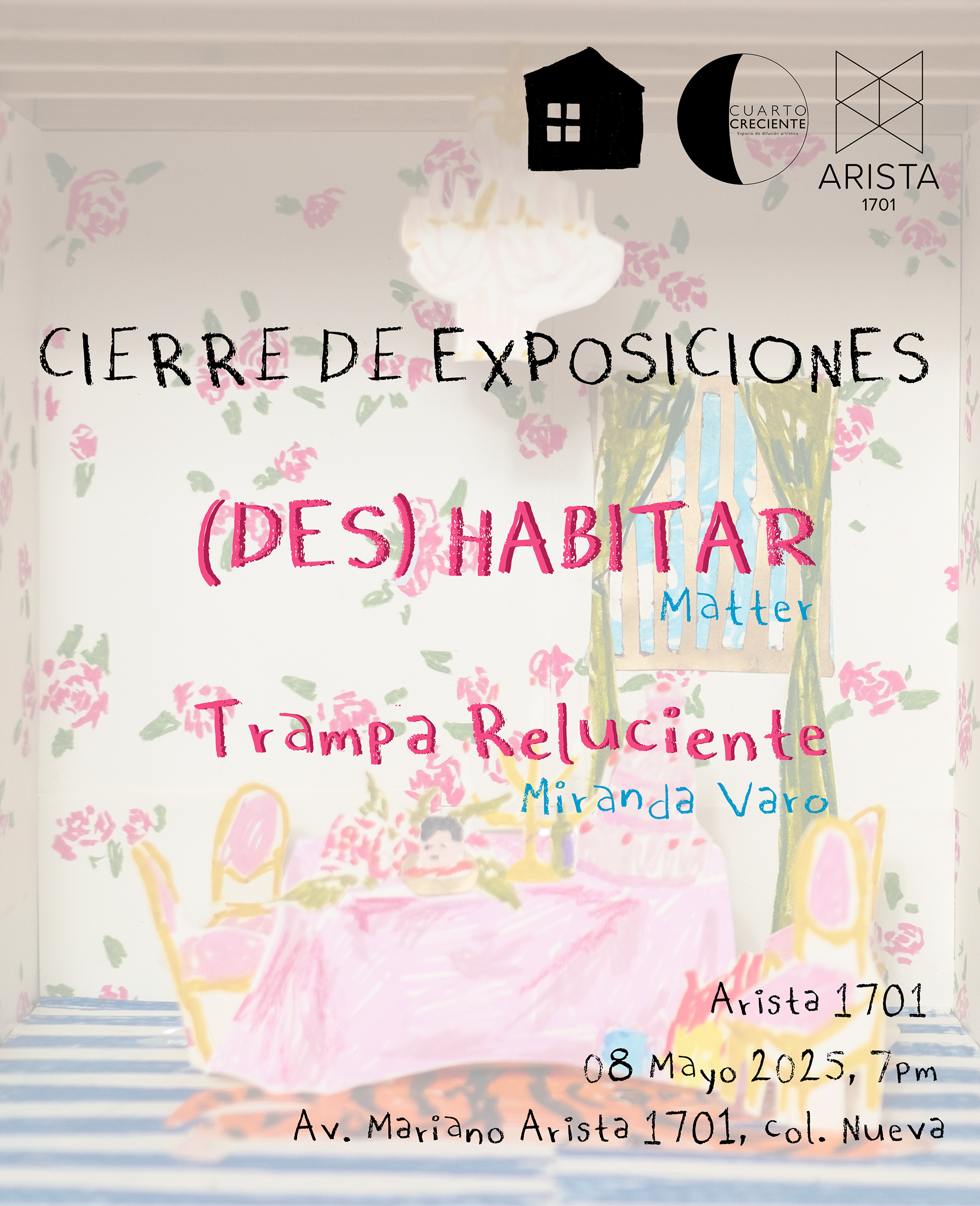 Flyer de cierre "Trampa Reluciente" en Arista