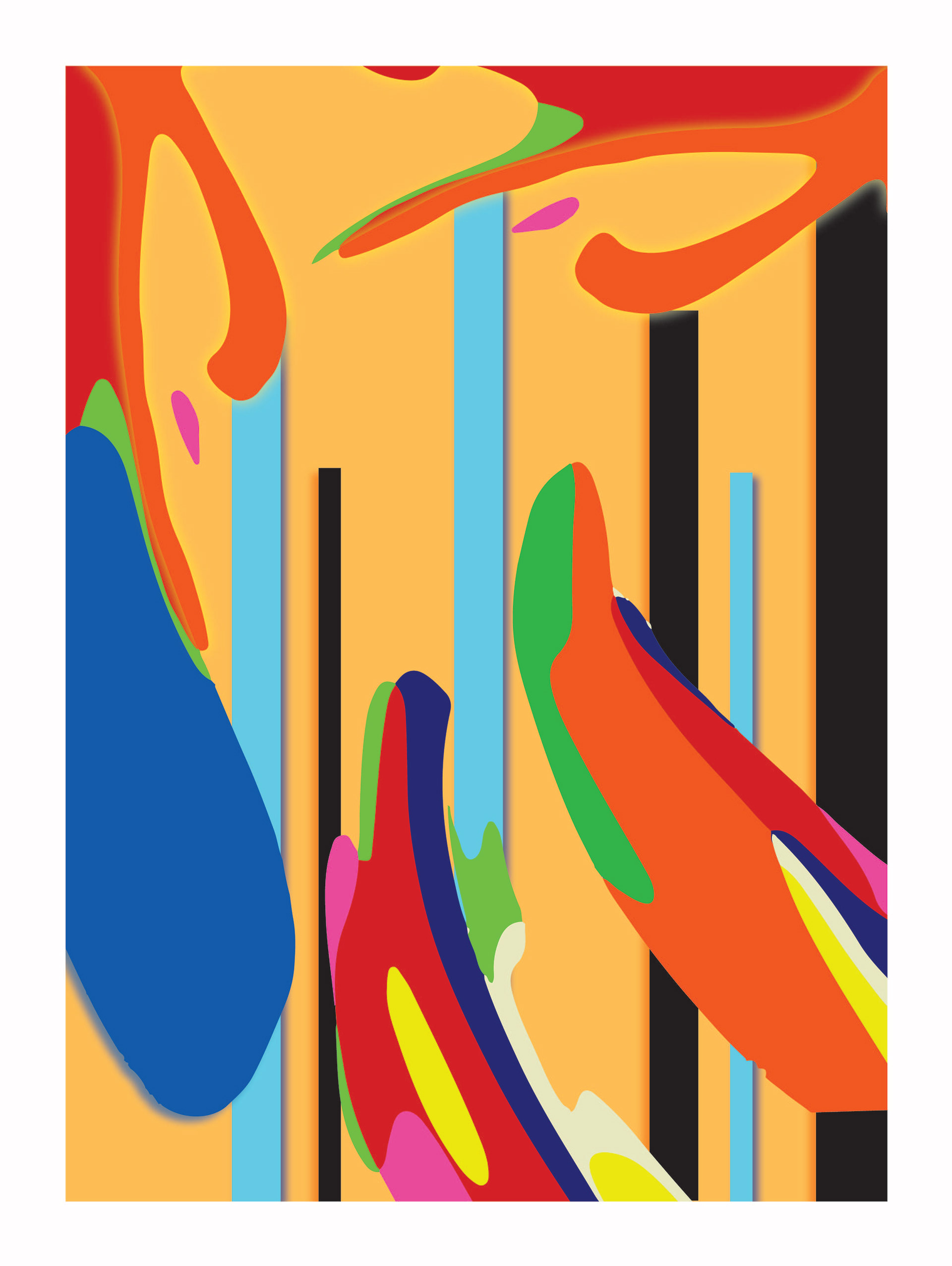 Katherine Morales "Drum Colors" 18 x 24