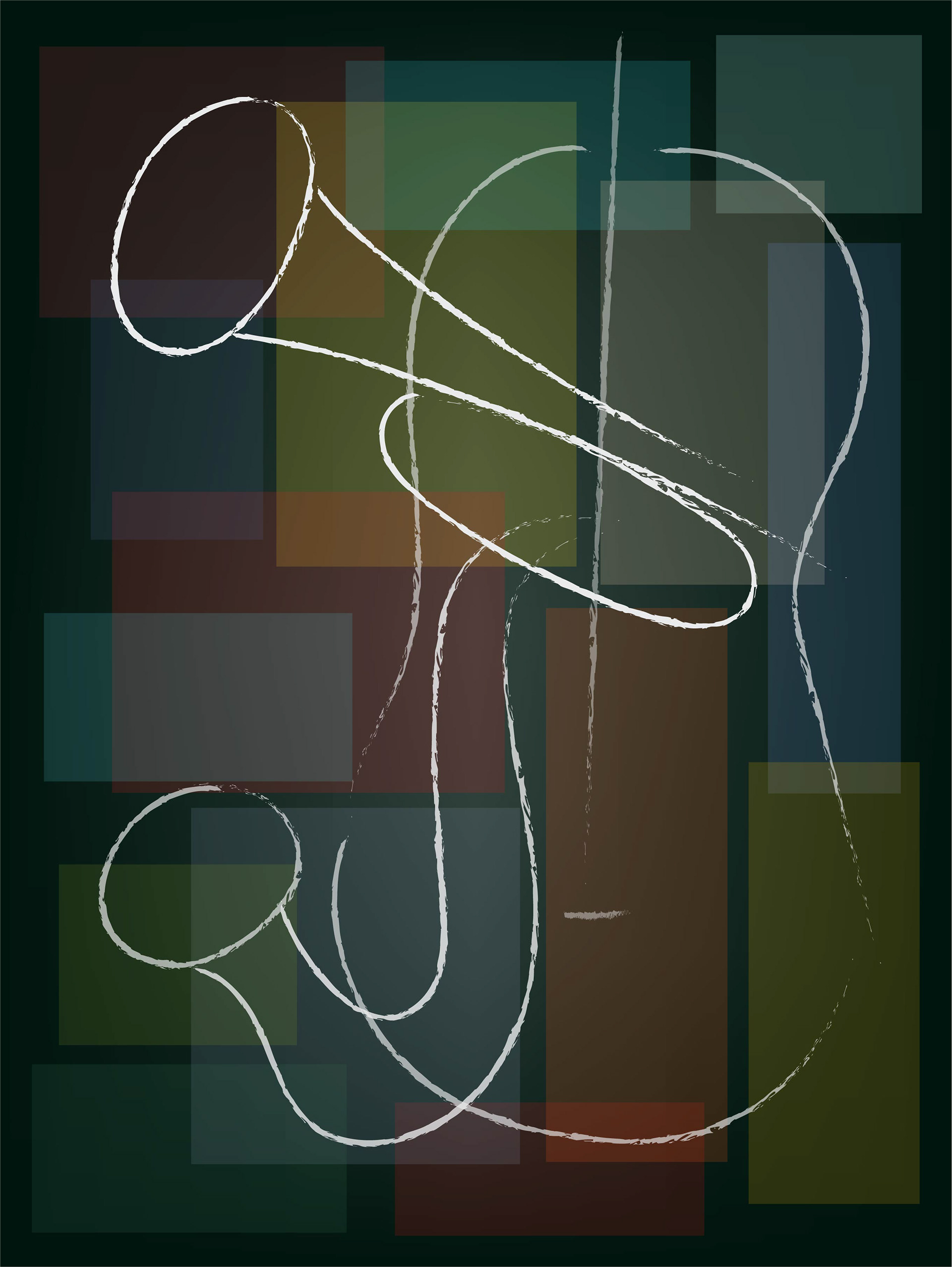 Emily Lantigua, "Improvisación" 2022, 18" x 24"