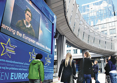 Screen in Brüssel