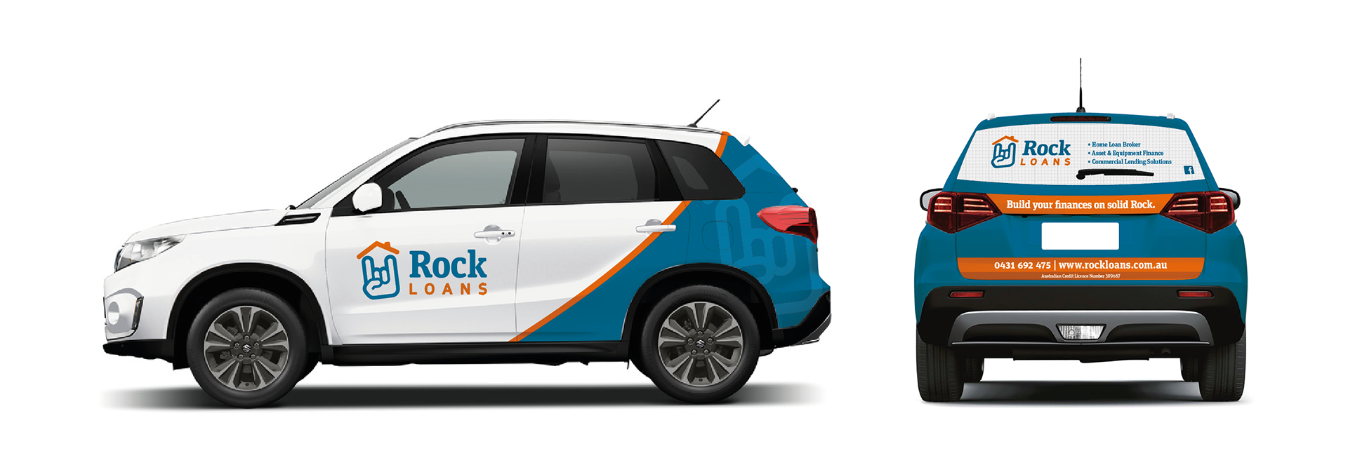 Rock Loans Vehicle Signage Design