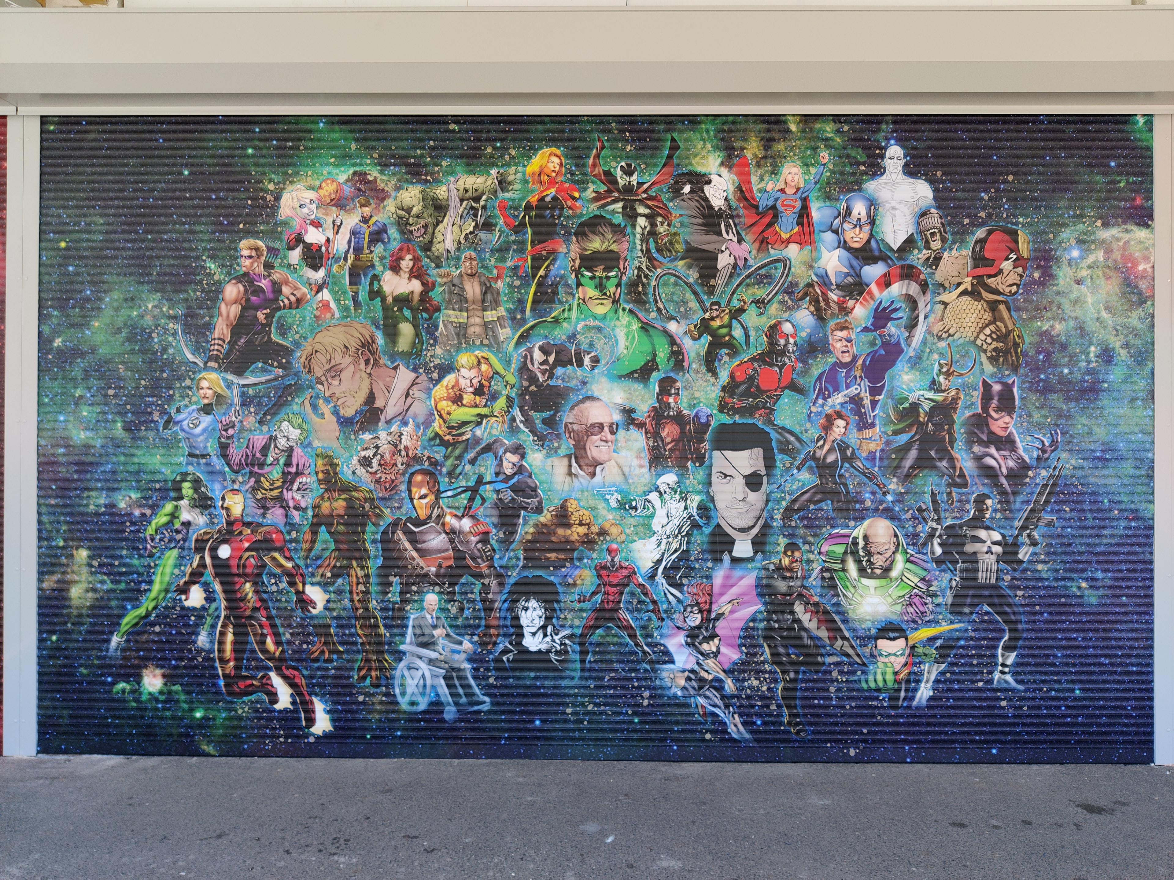 Millennium Comics Mural Detail