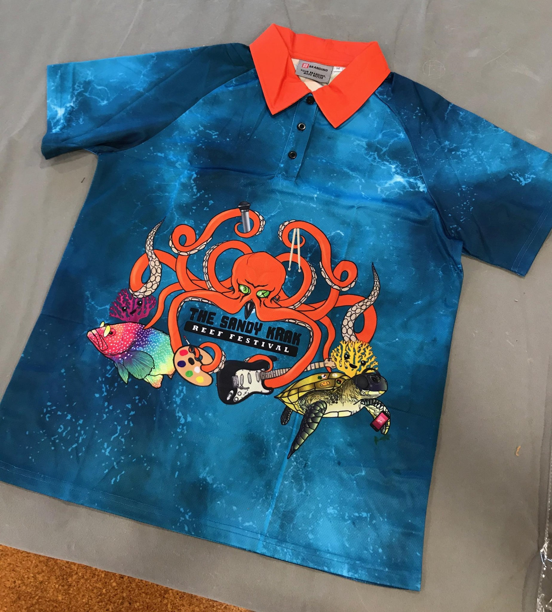 Sandy Krak Staff Polo Design