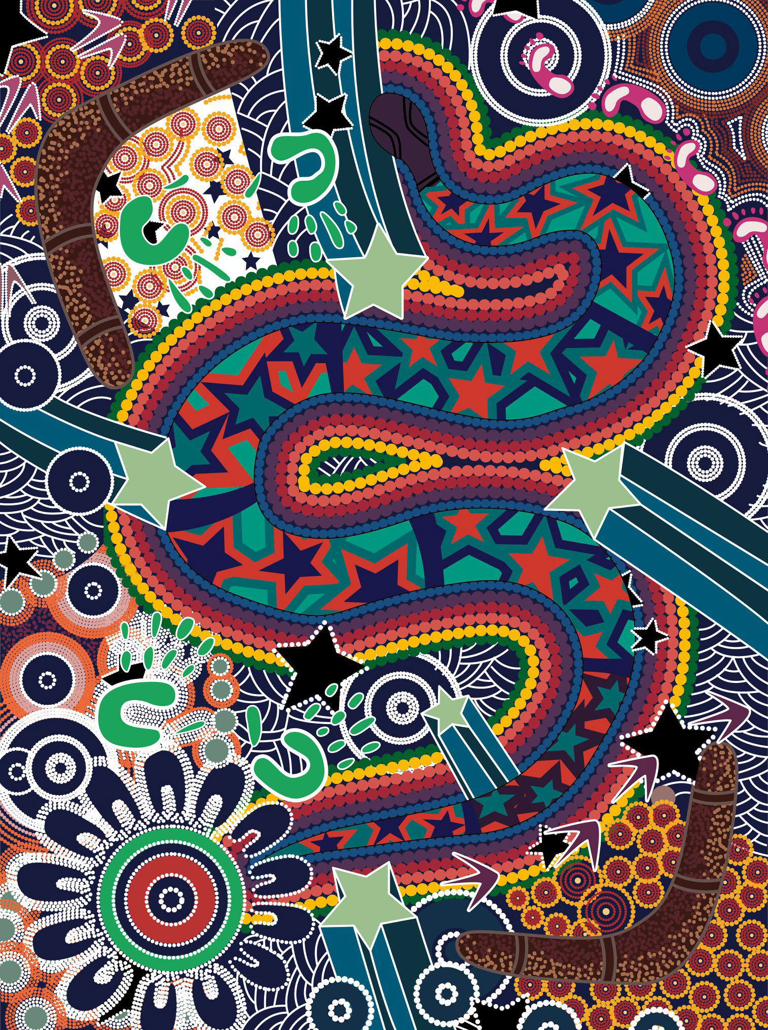 Aboriginal Art for Sports Wear
