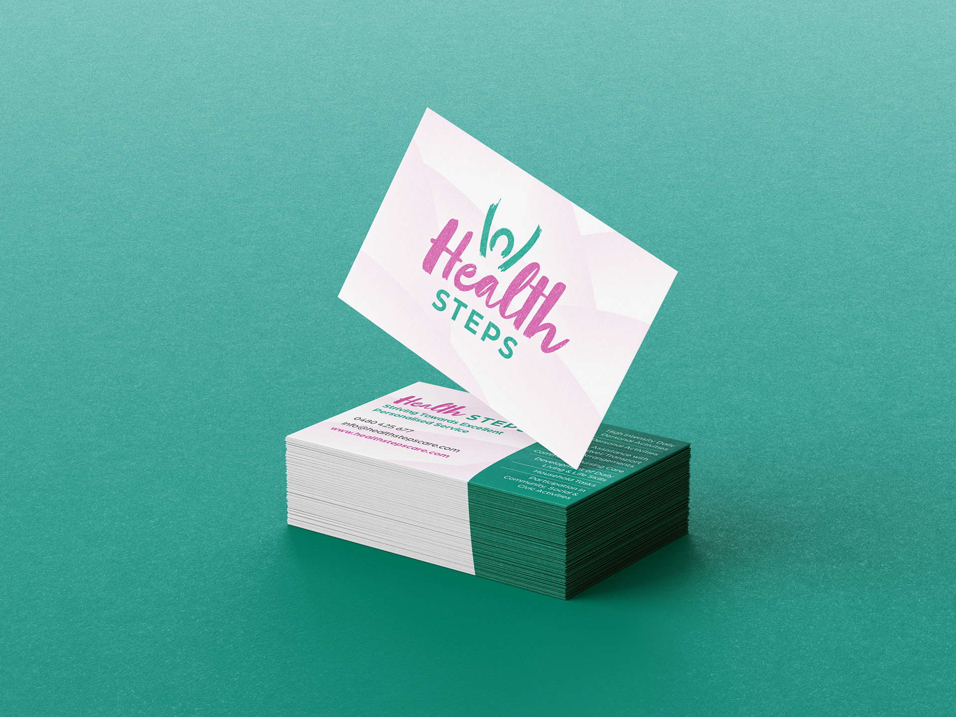 Health Steps Business Card