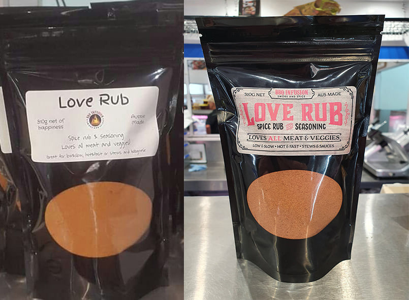 BBQ Infusions Love Rub Label Redesign