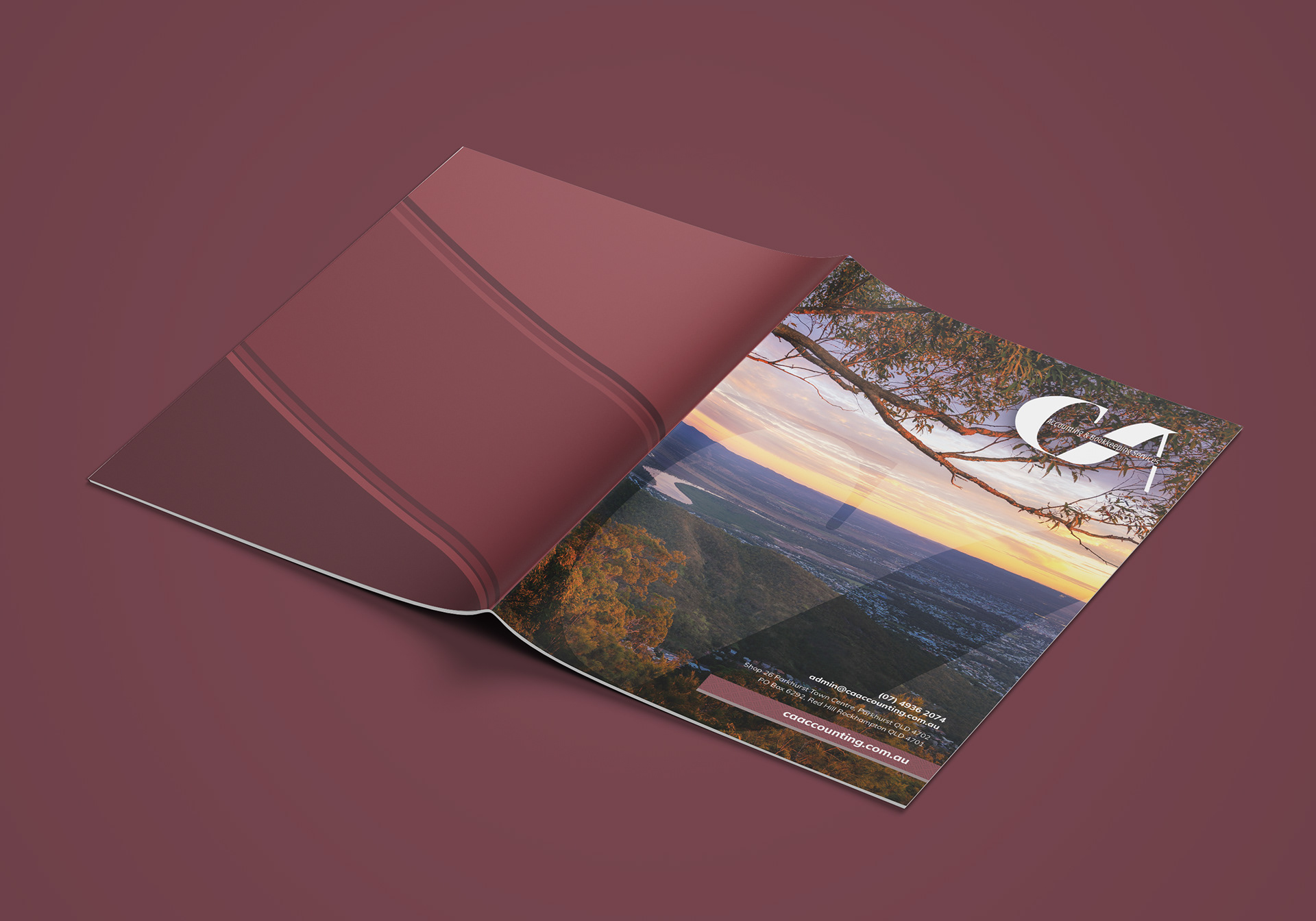 CA Accounting Cover Page Design