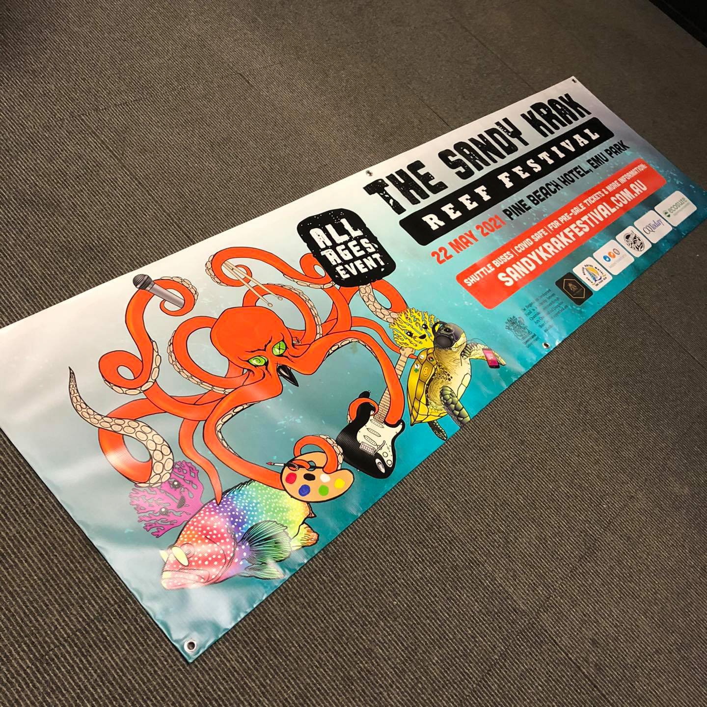 Sandy Krak Banner Design