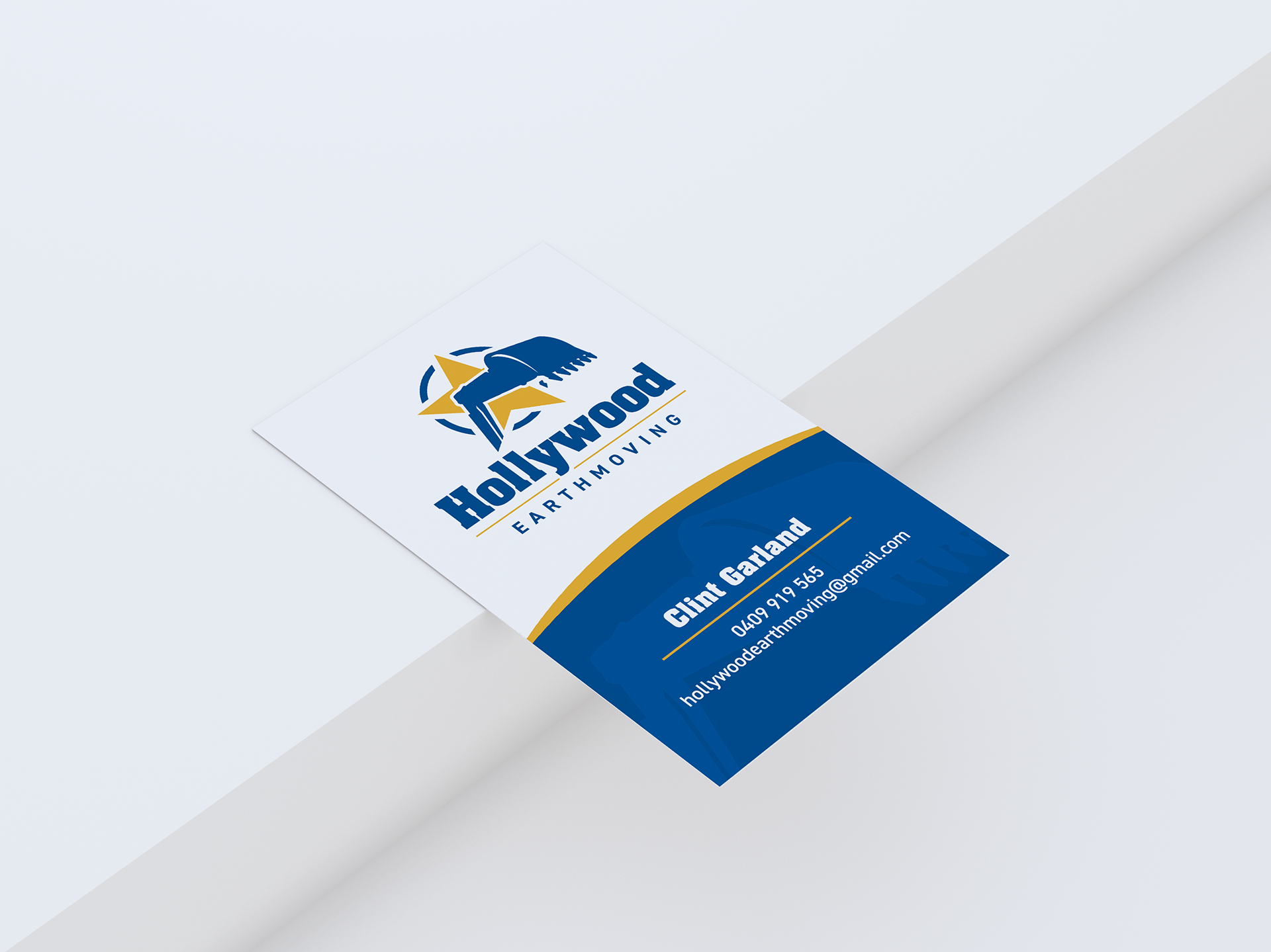 Hollywood Earthmoving Business Card