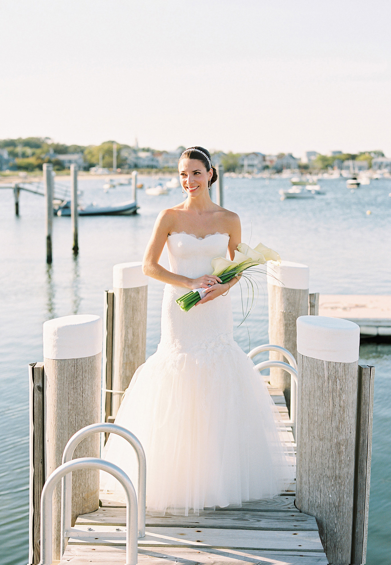 Meghan wanted a feminine lace gown with lots of tulle. Photo credit: Trent Bailey Studio