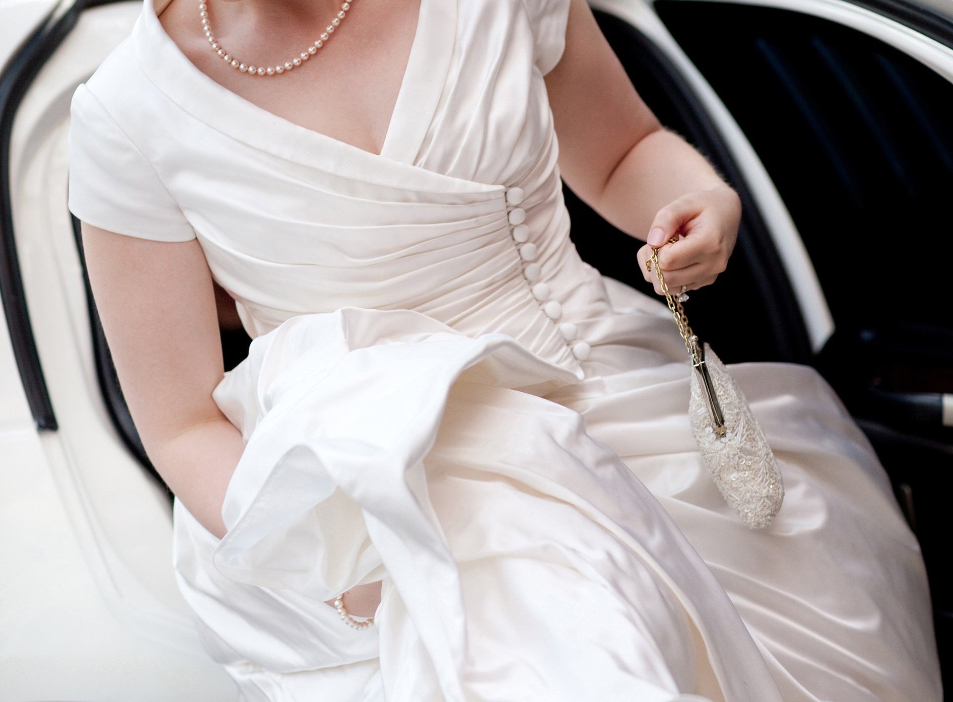 A close-up of Crystal's dress. Photo credit: BKB & Co.