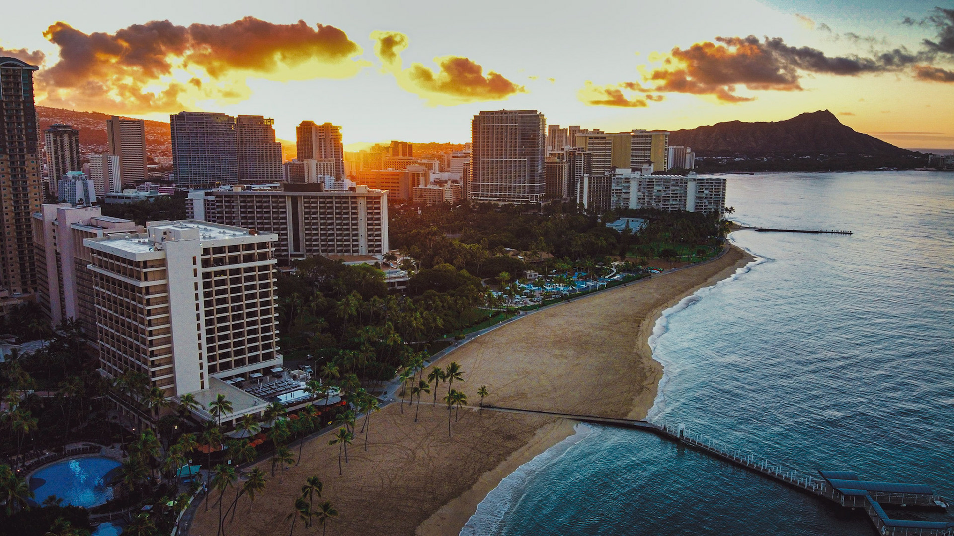Sunrise in Honolulu