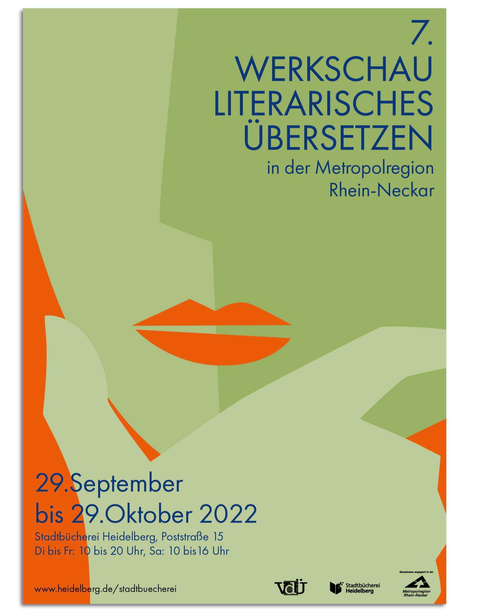 Poster for 7. Werkschau Literarisches Übersetzen 2022
