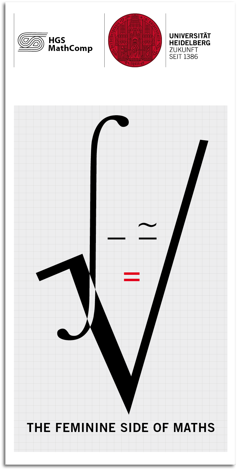 Flyer für UPSTREAM das Netzwerk für Mathematikerinnen, von HGS MathComp Graduate School