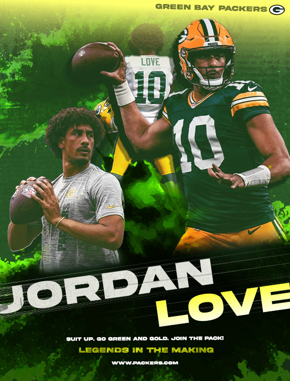 Jordan Love Ad Poster