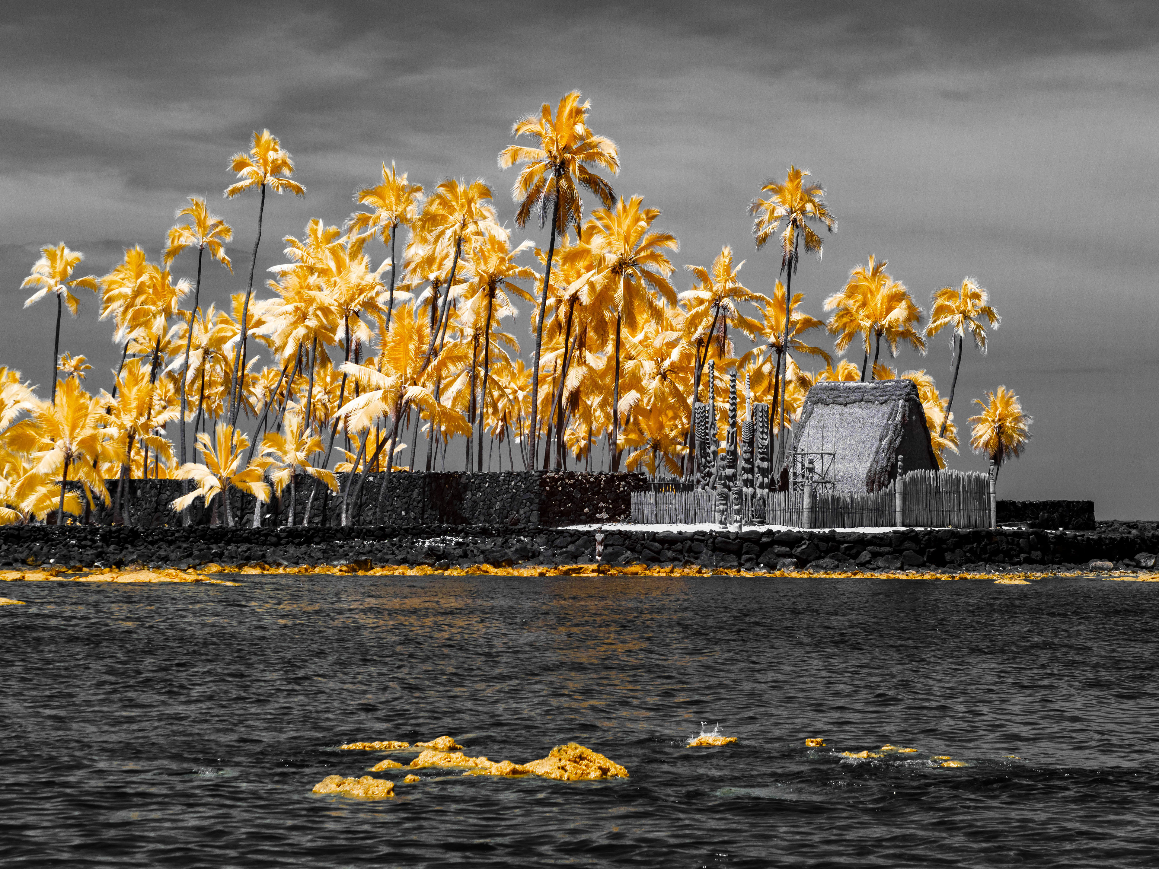 Near Captain Cook. 590nm infrared.