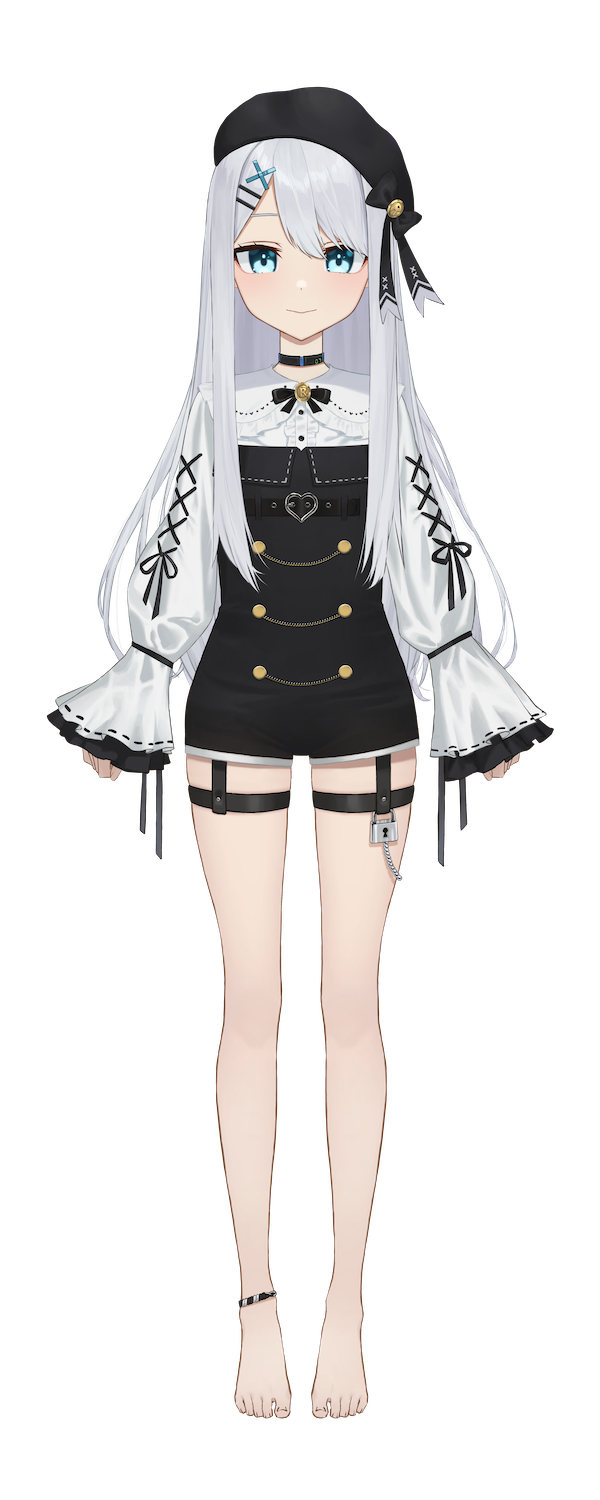 Vtuber「ビビアン・レッドドア」三面図