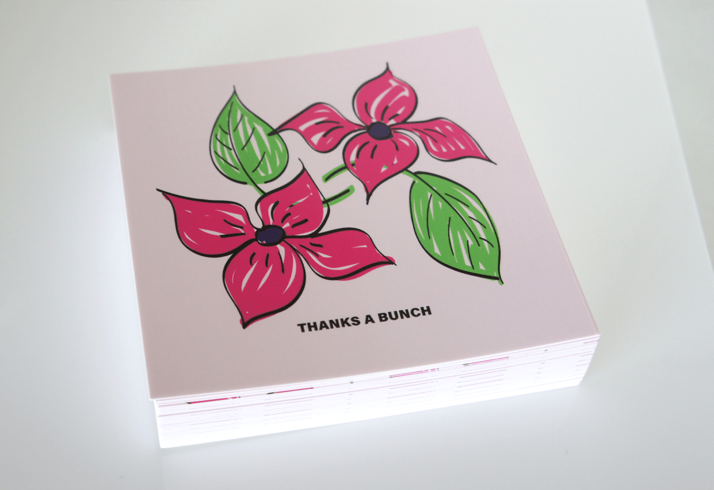 Thanks a Bunch card illustration