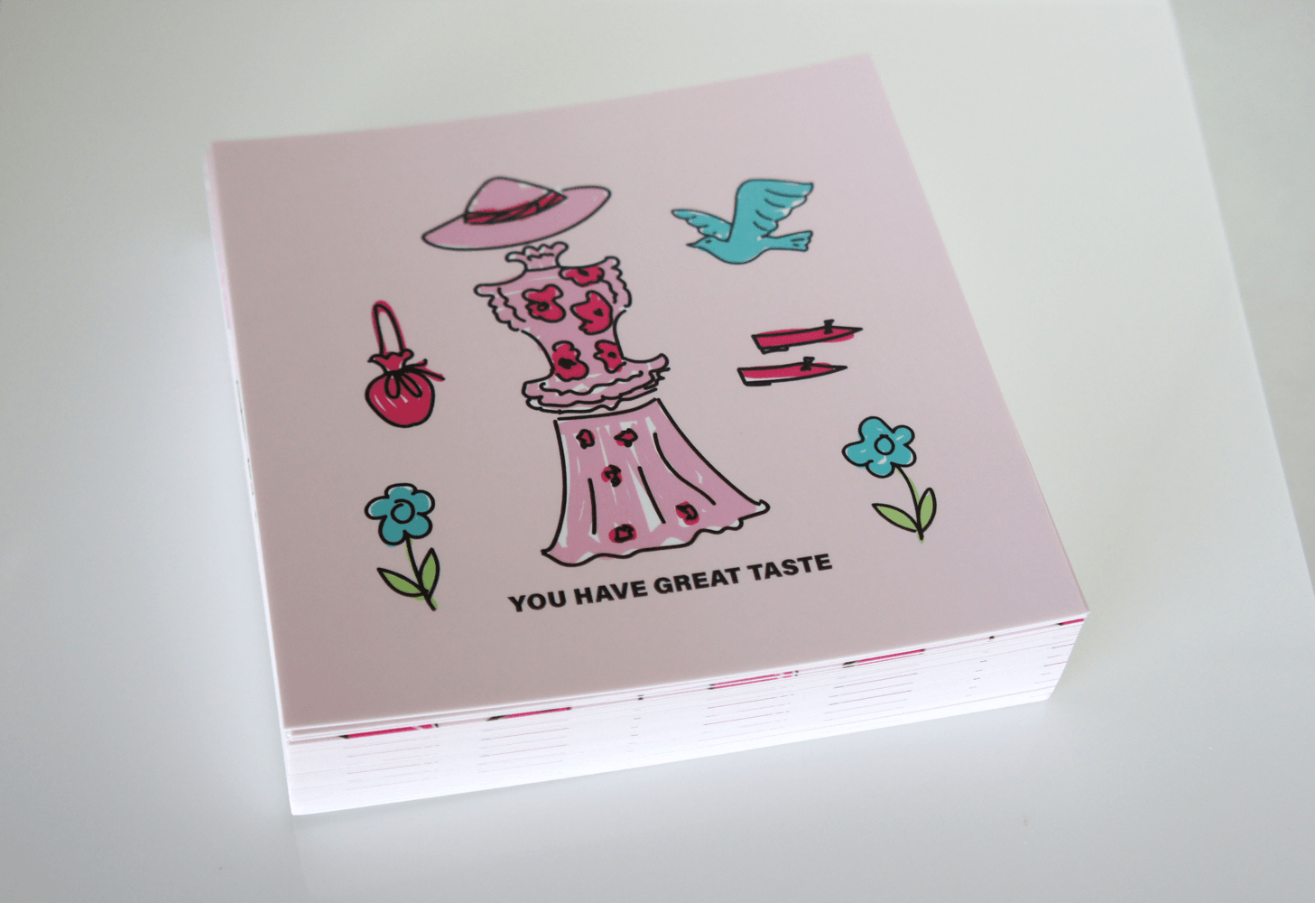 You Have Great Taste fashion card illustration