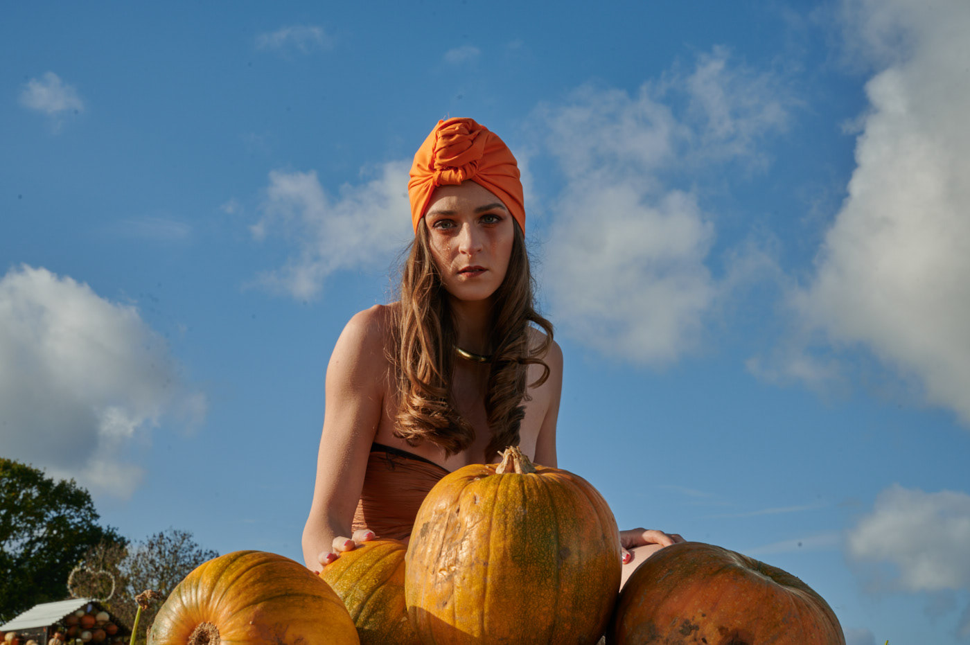 Genna and pumpkins