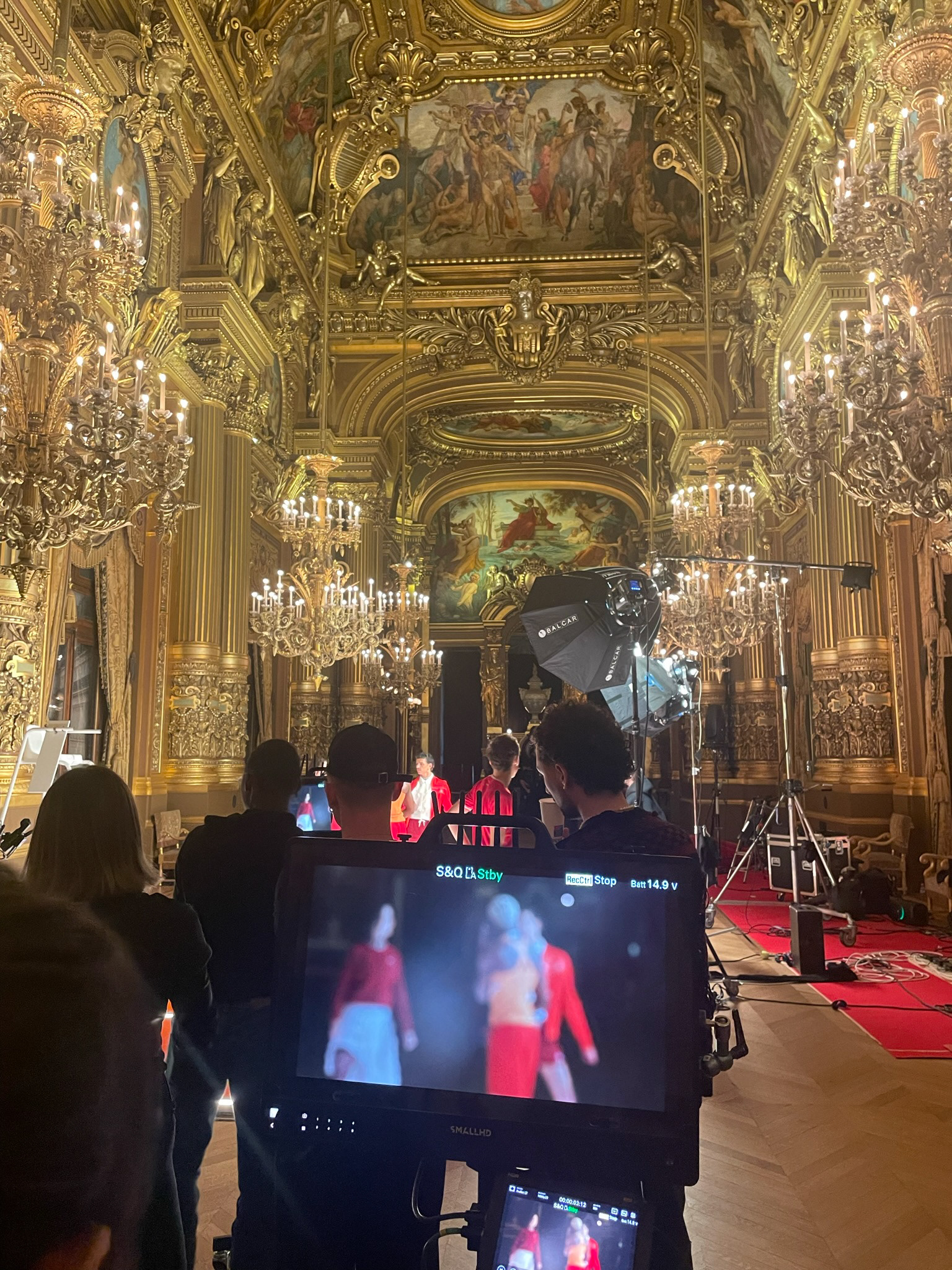 Backstage, tournage