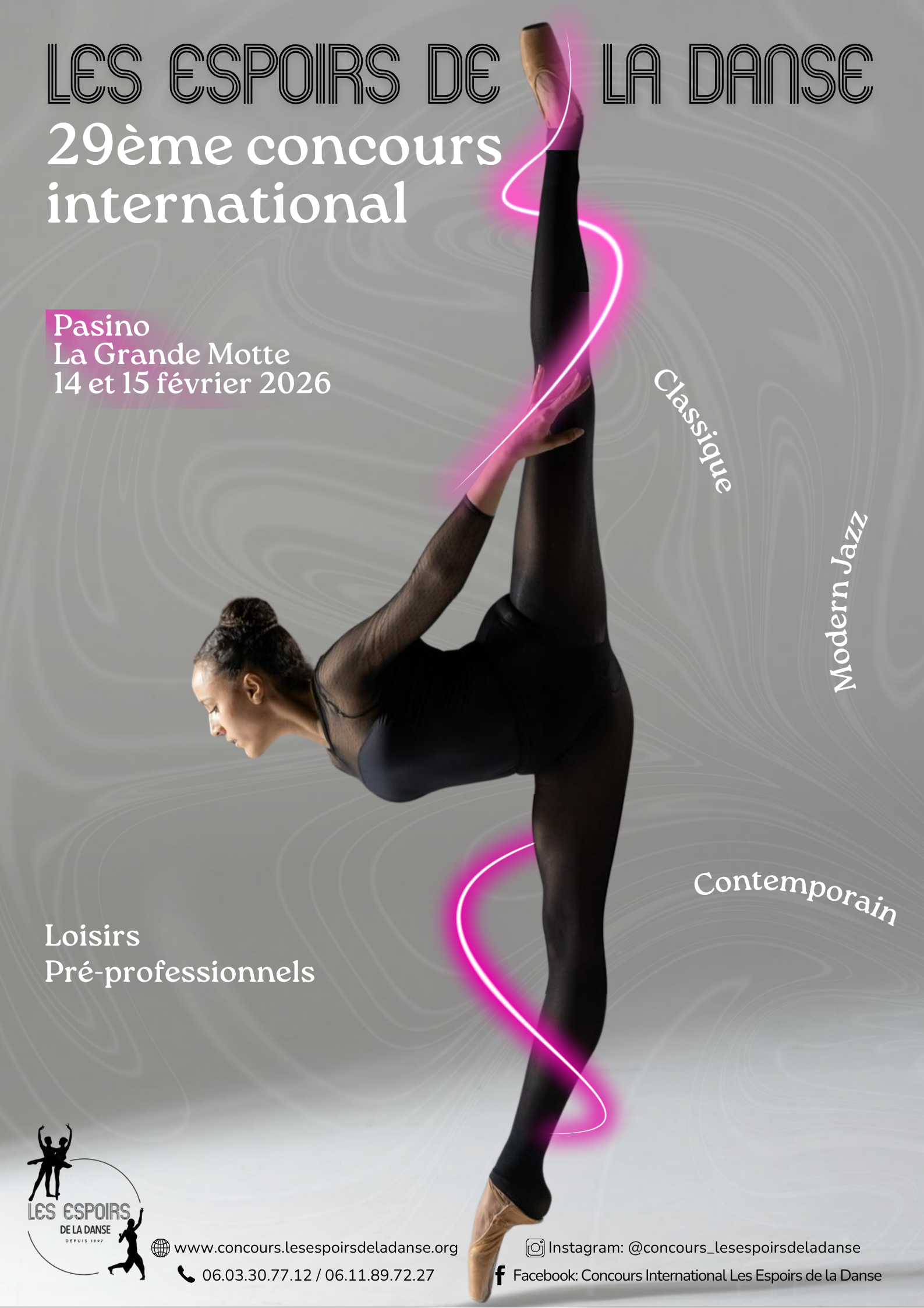 Affiche concours de danse