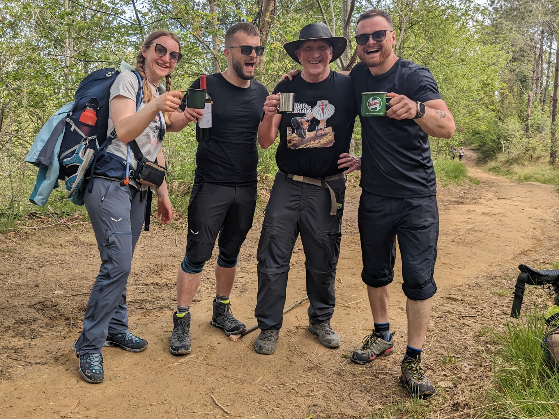 Irena , Pablo , mijzelf en Martin