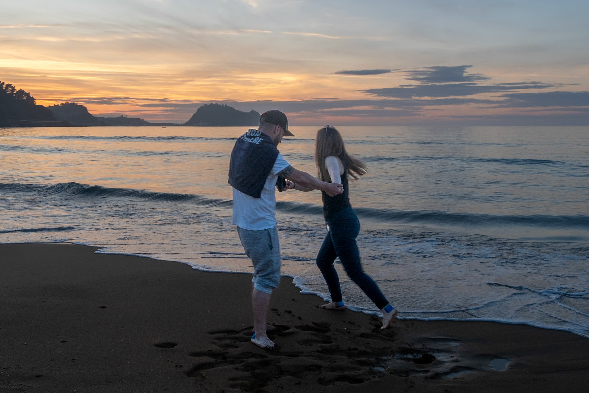 aan het strand