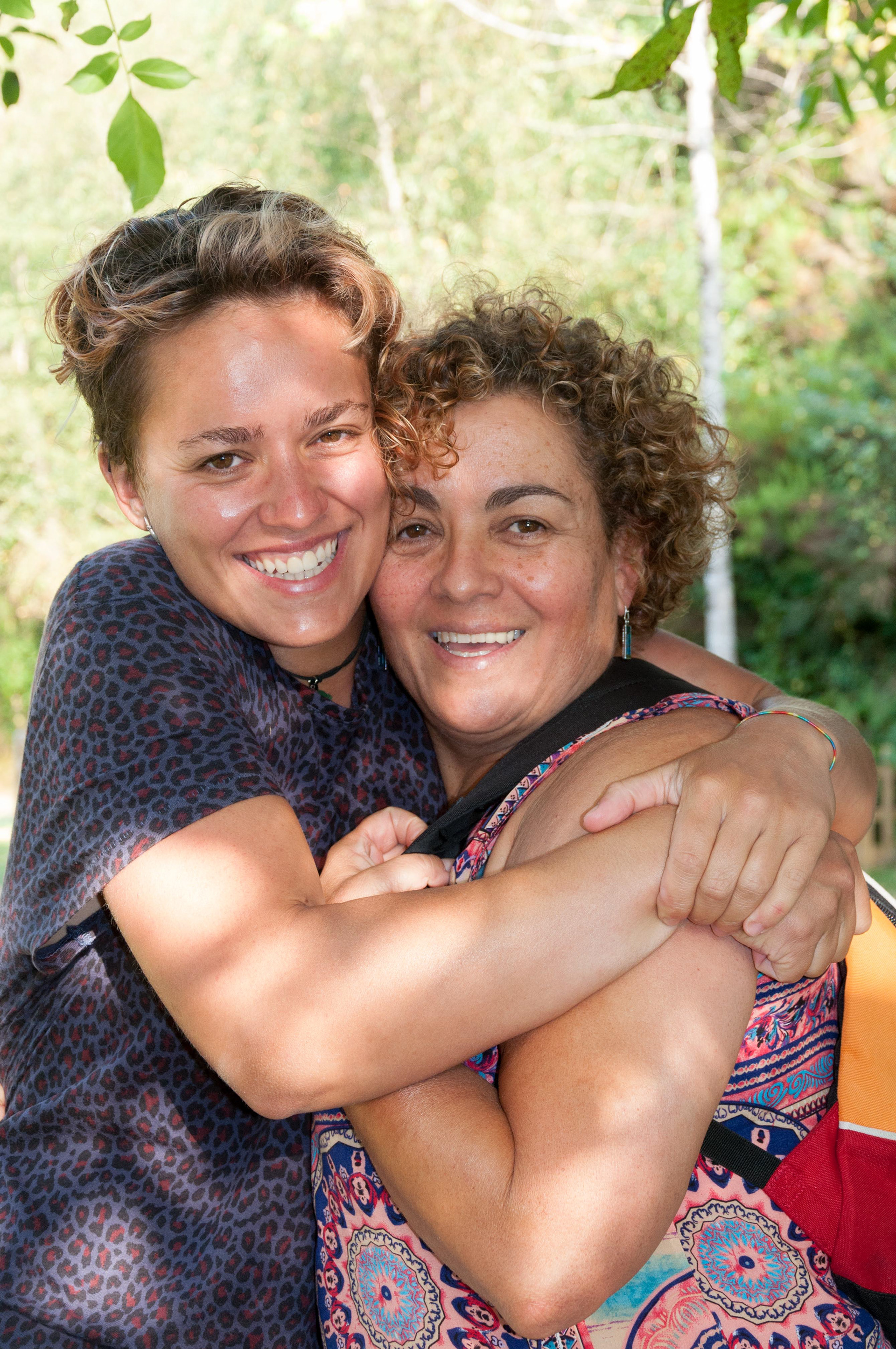 Alba and mother