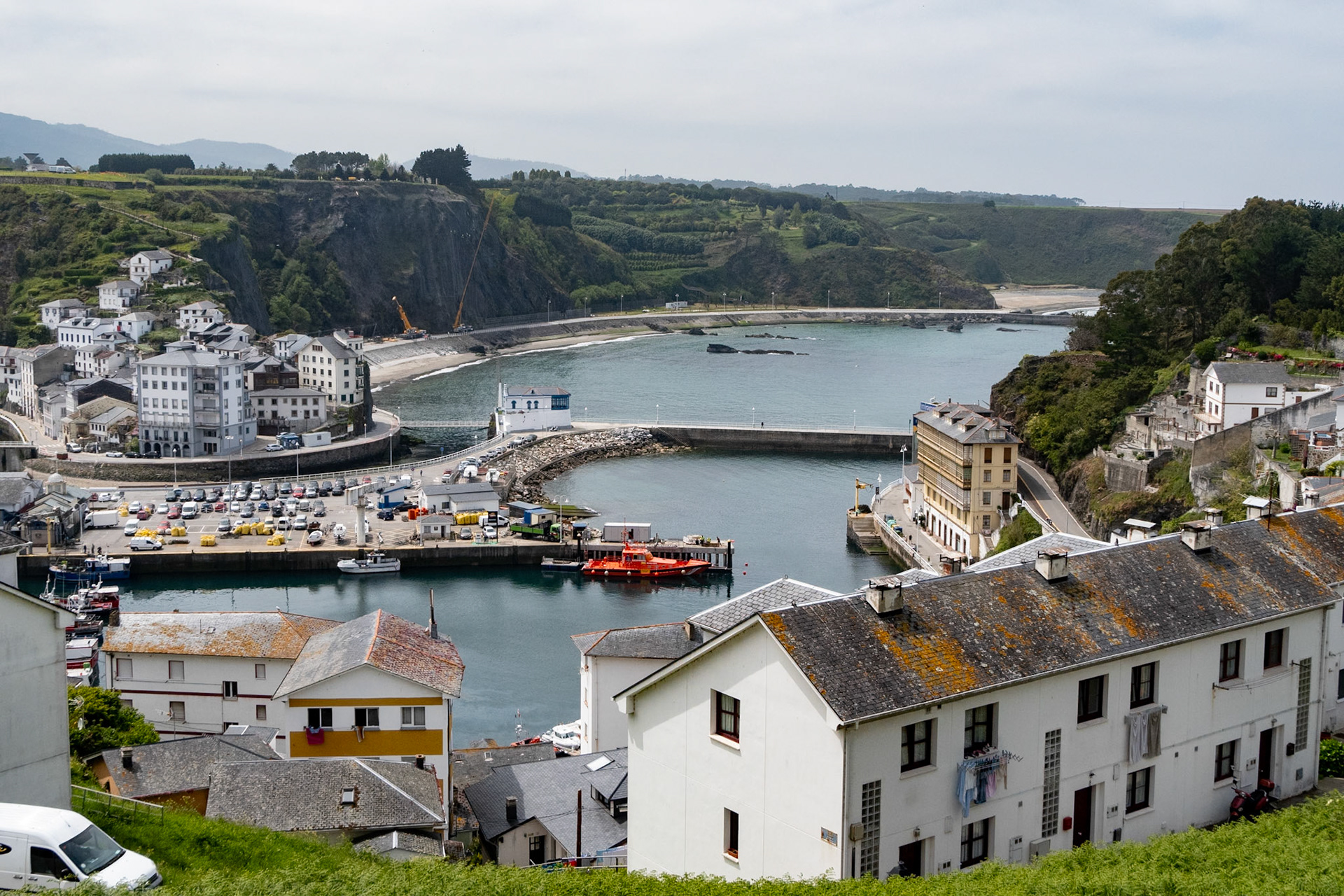 Uitzicht op Luarca