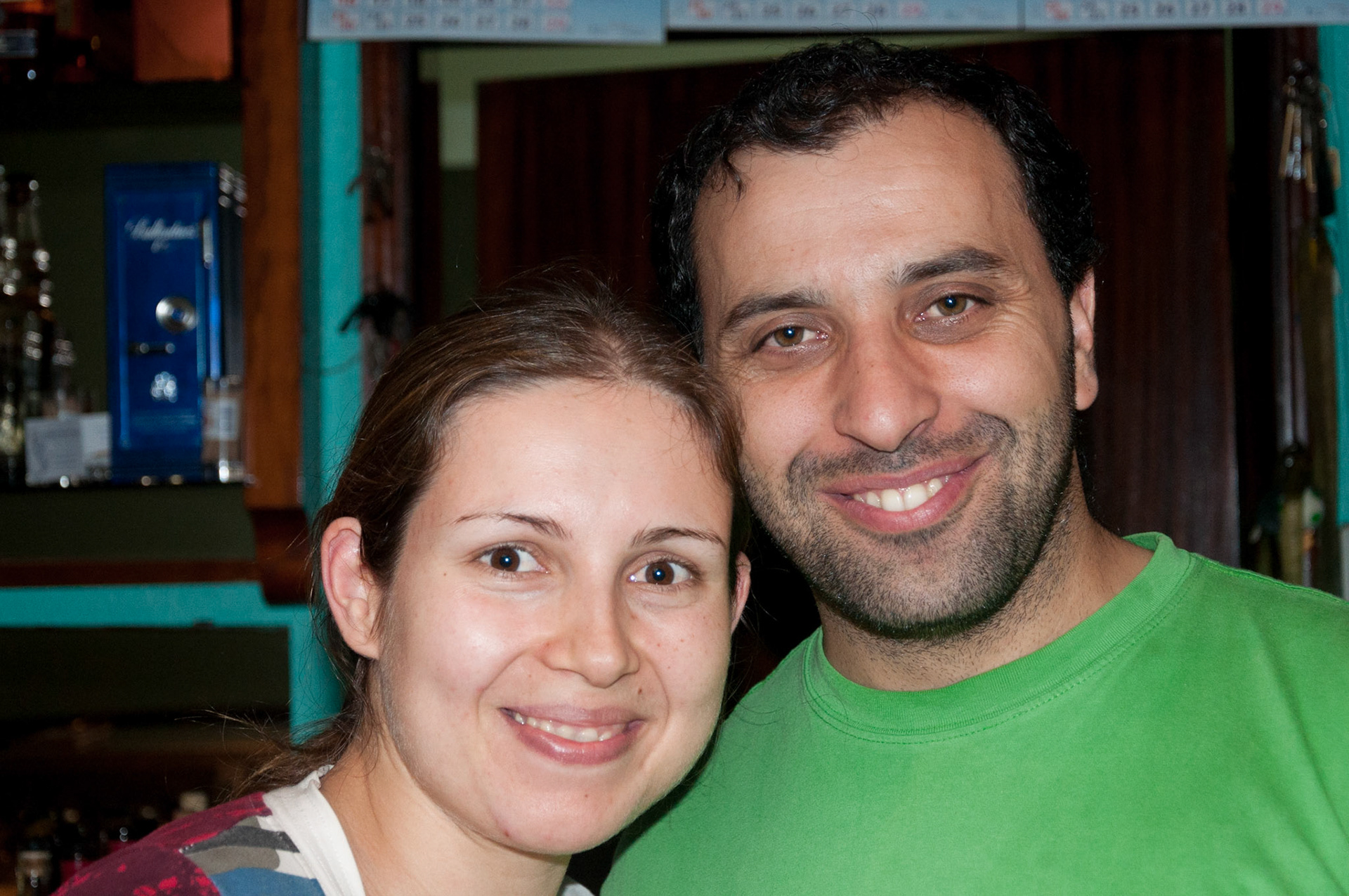 Owner of the hotel Andrea and wife