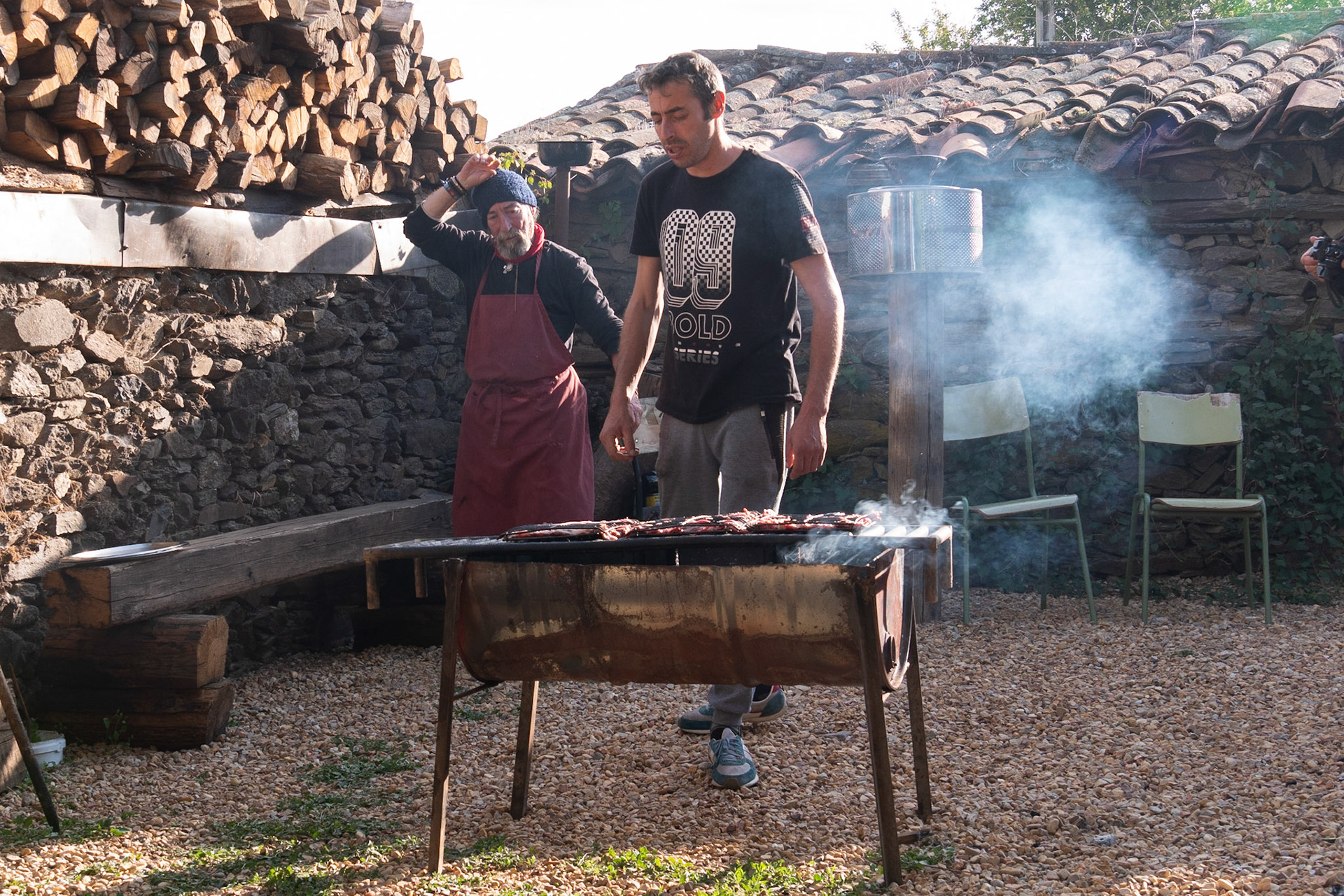 preparing of the food