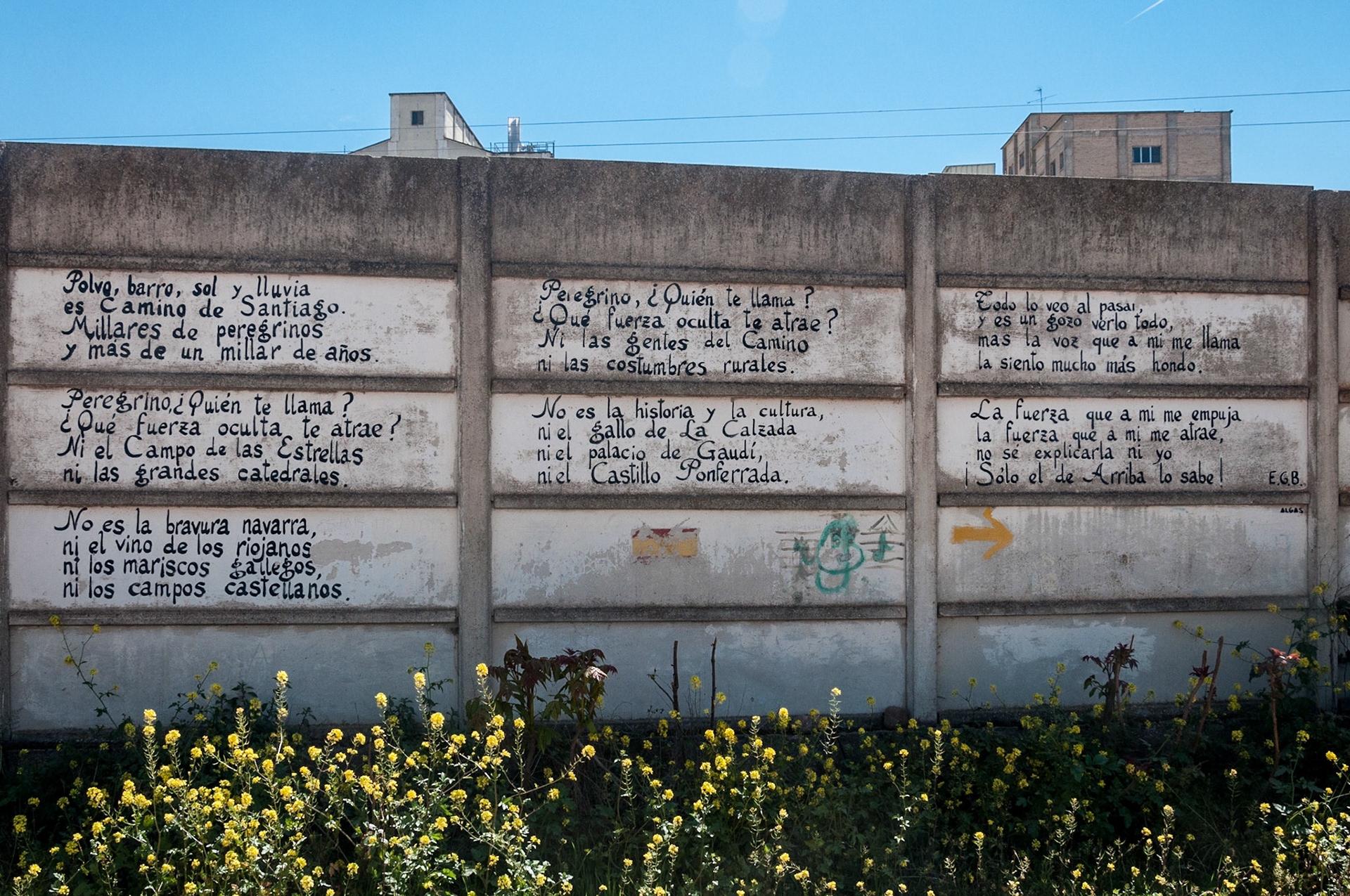 the poem on the wall of Najera