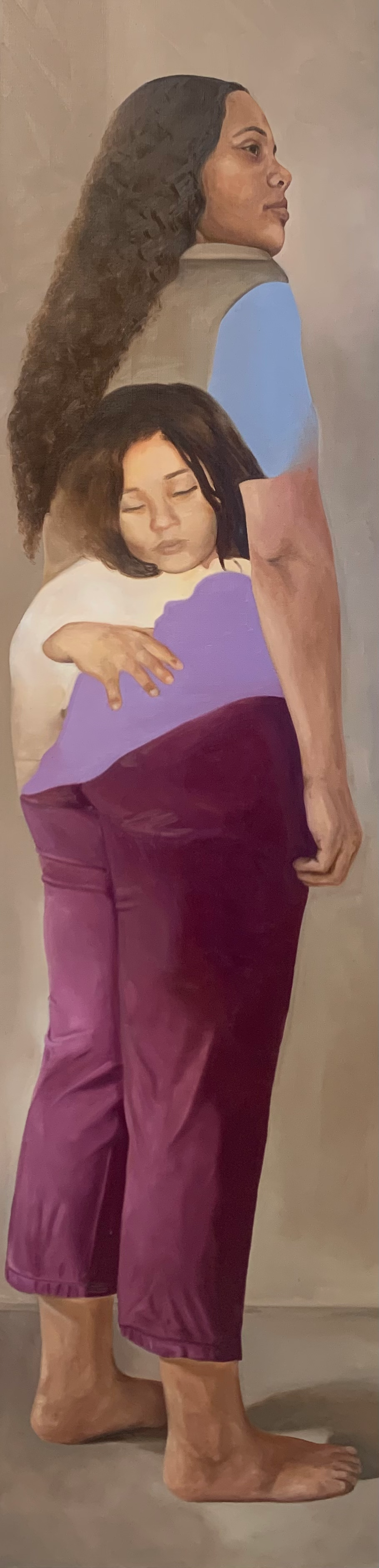 J.C.K., oil on linen, 72 x 18 in