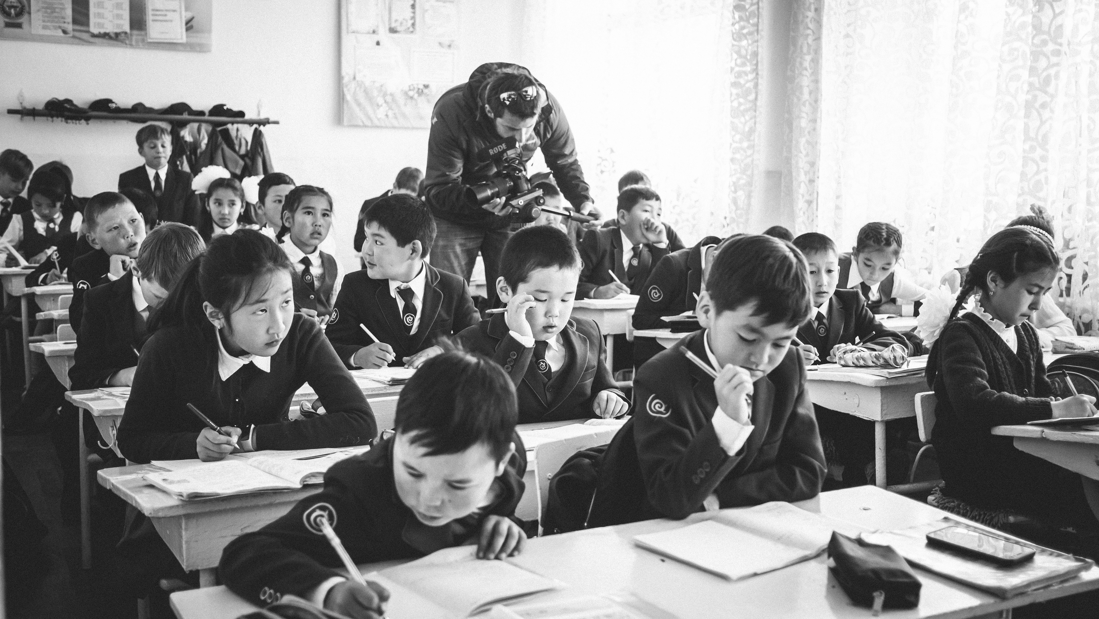 Ecoliers à Tcholpon Ata