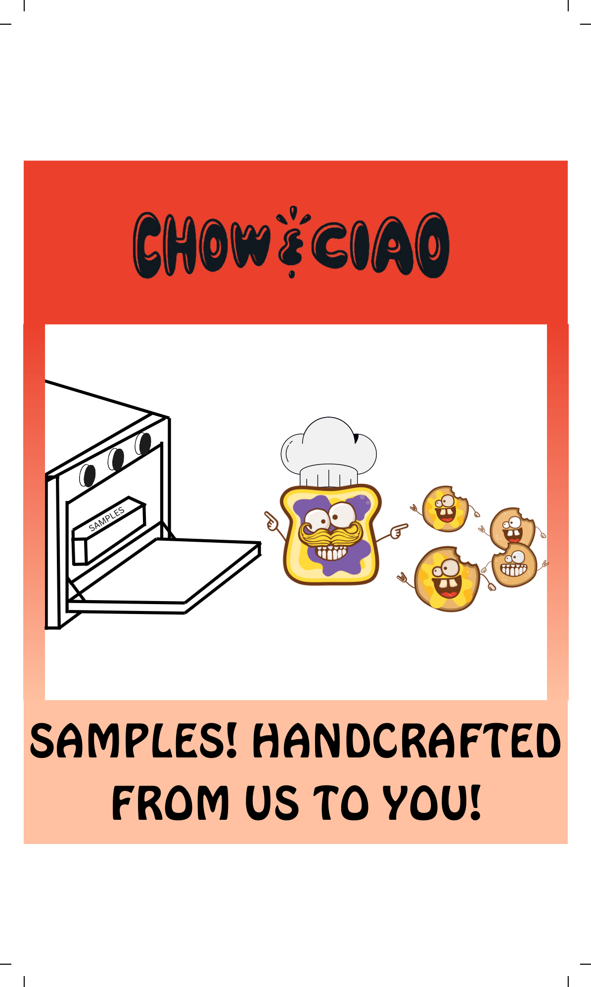 These were all drafts for the sample bags we were designing. The white spaces on the bags signified where there would be a window so the customer could look inside.