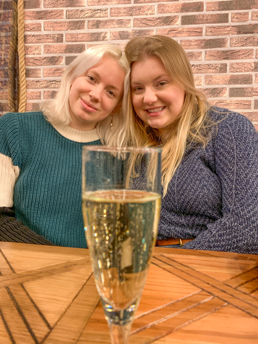 Our first taste of Cava - Barcelona, Spain