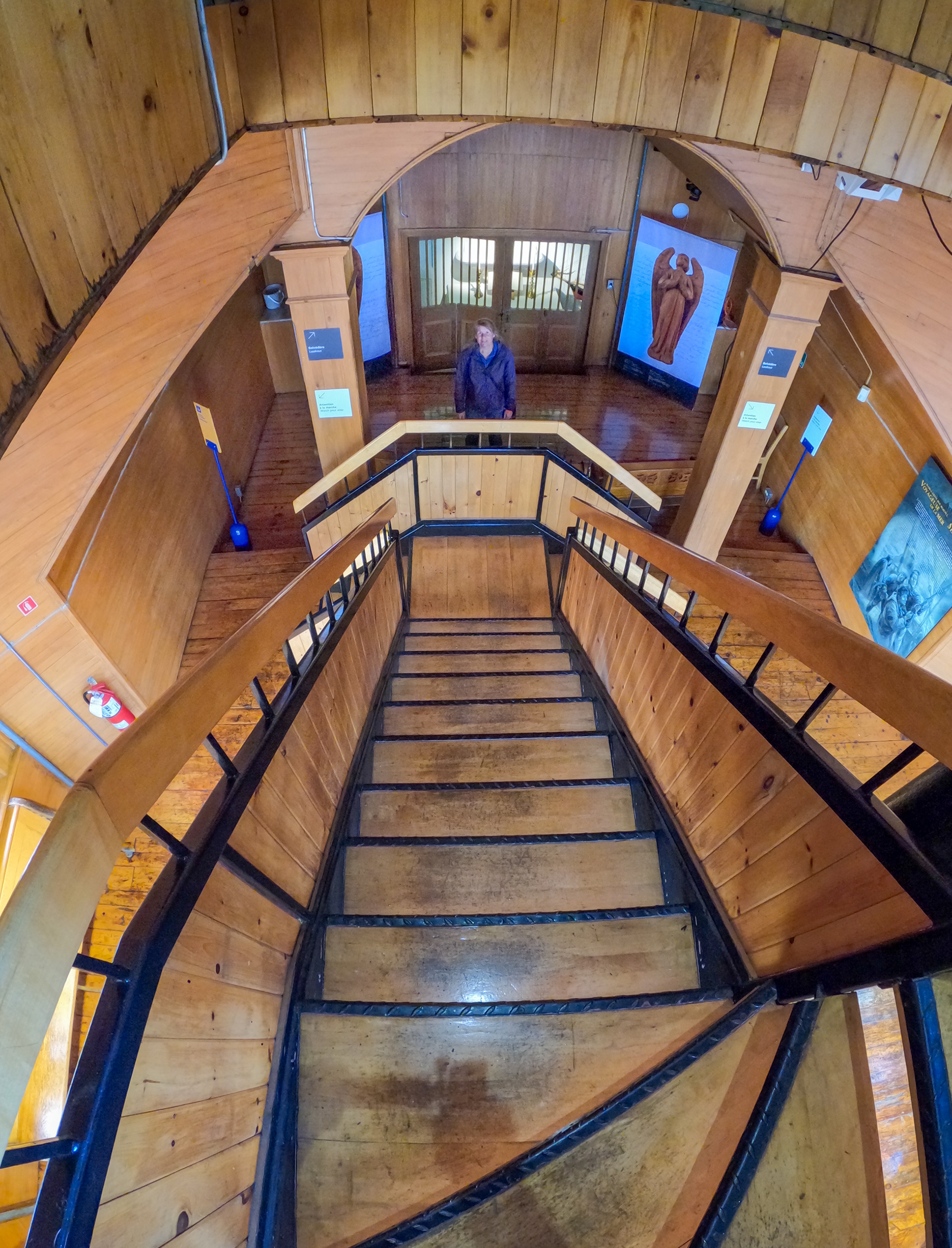 Inside the steeple of the Notre-Dame-de-Bon-Secours in Montreal