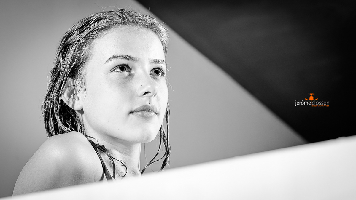 portrait / femme / studio / regard