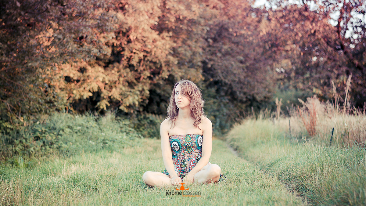 portrait / femme / prés / regard