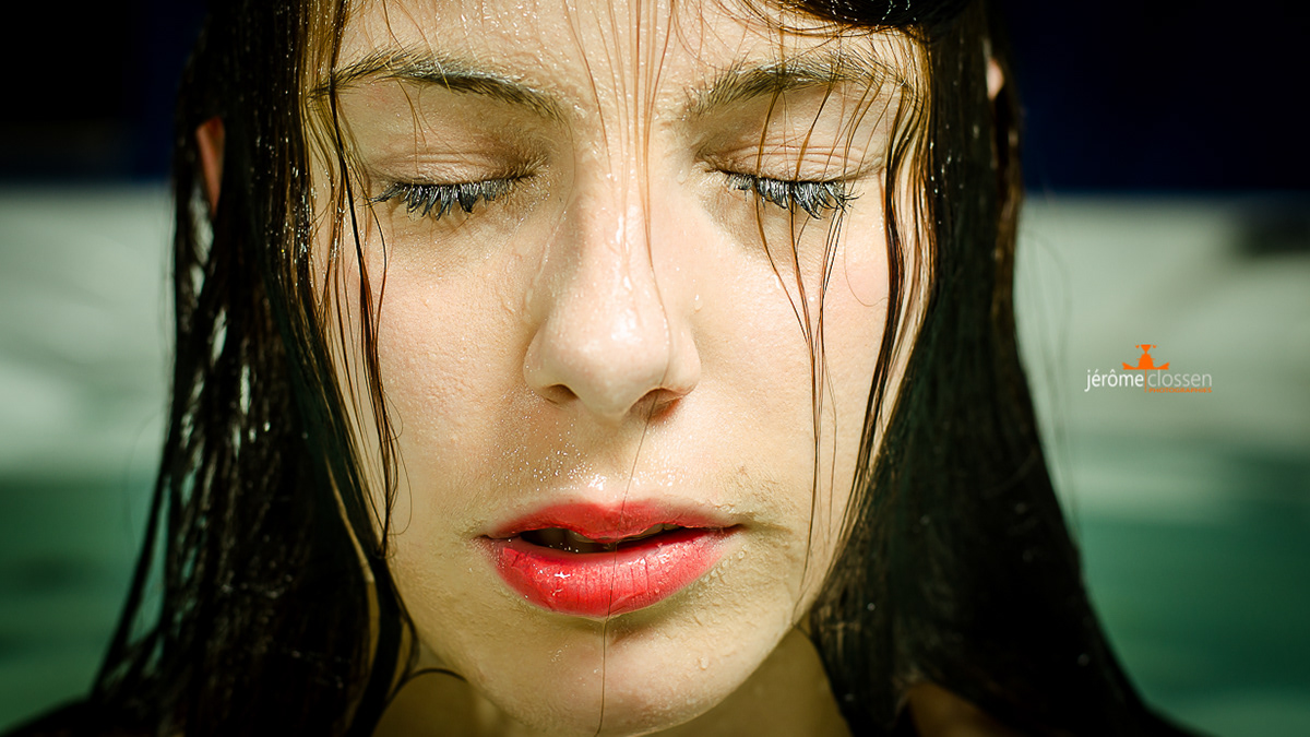 portrait / femme / studio / regard