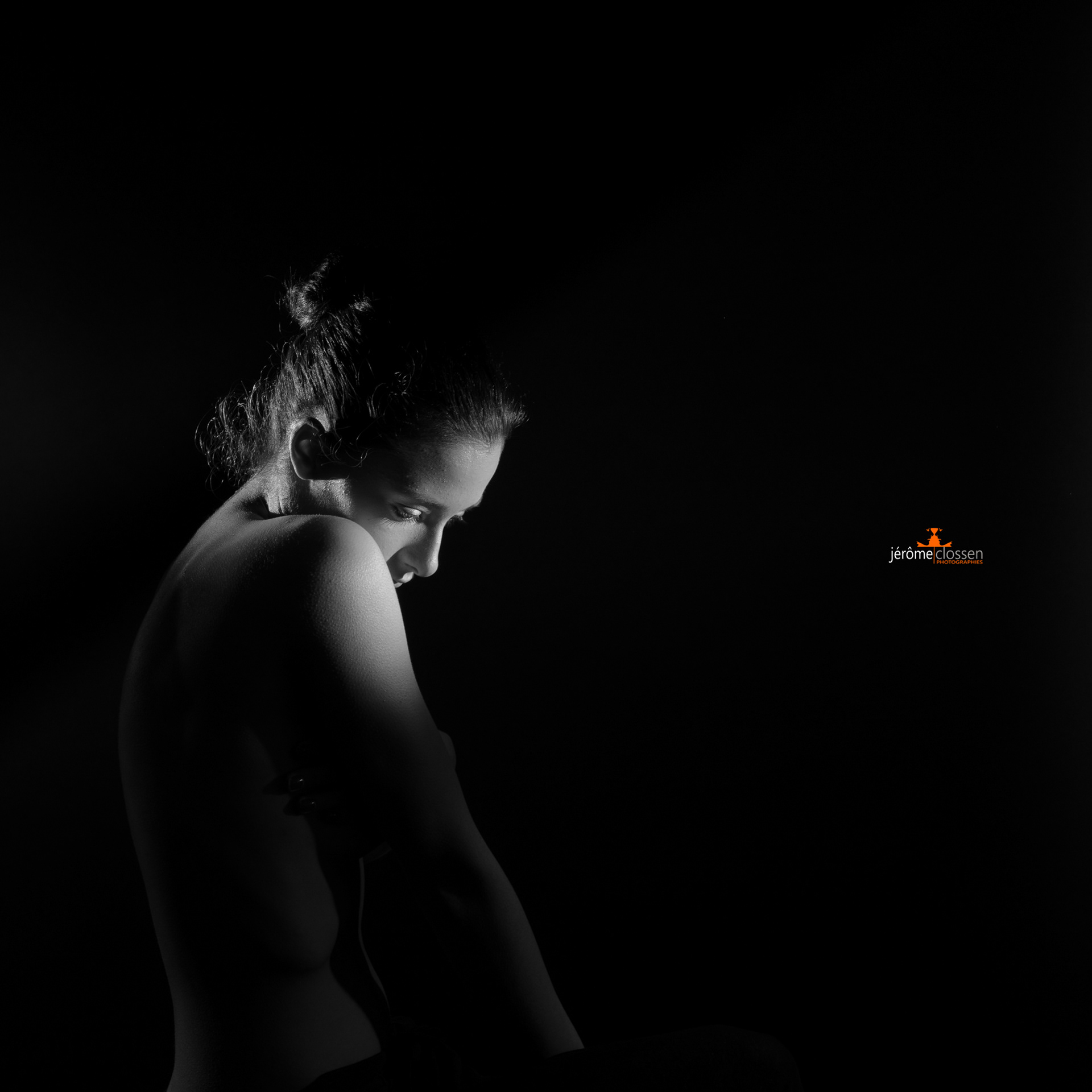 portrait / danse / femme / noir et blanc